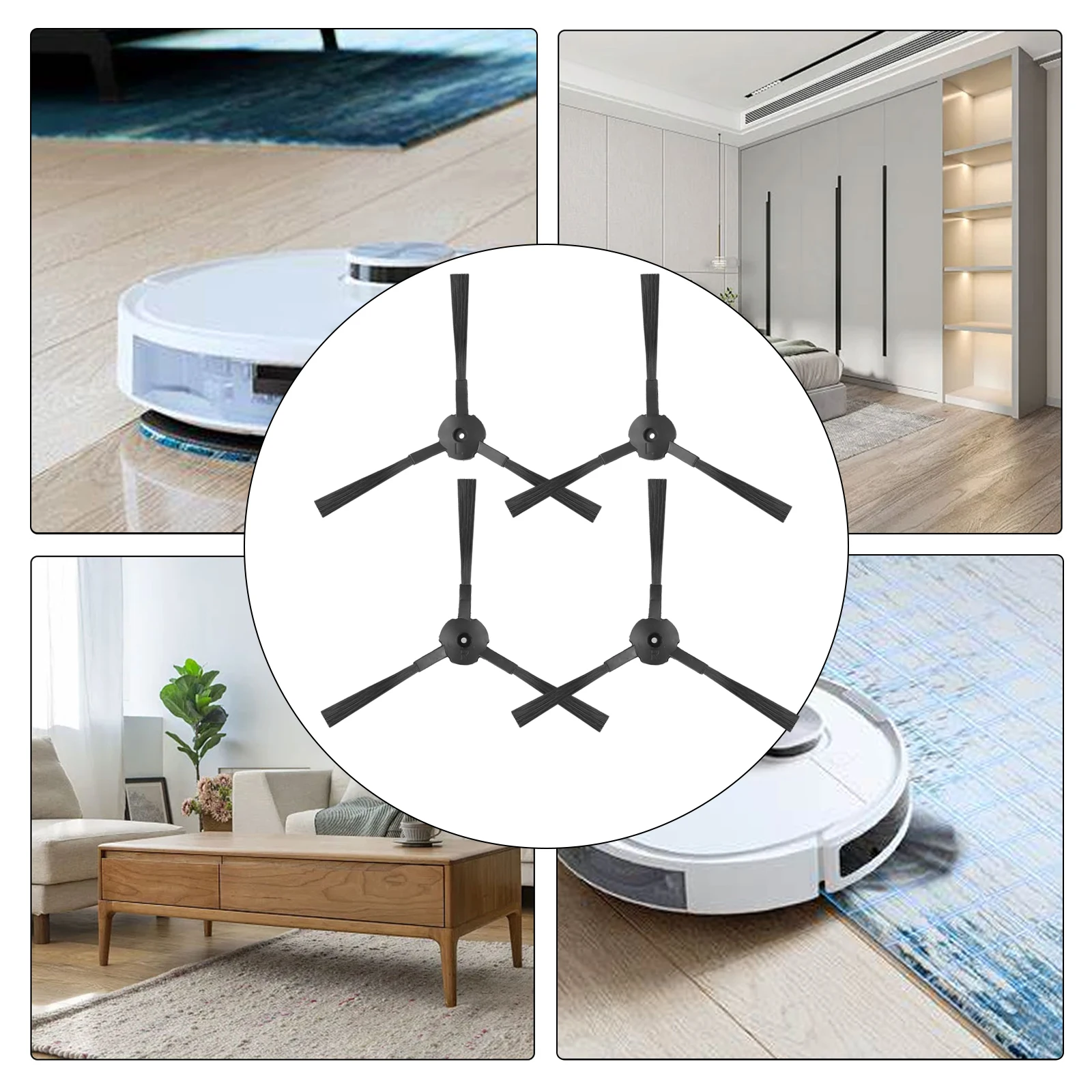 Efficient Cleaning with 4/10 Replacement Side Brushes for ILIFE A12 Pro Perfect for Corners and Edges of Your Home