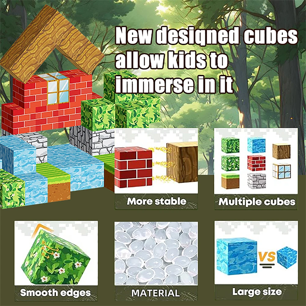 Treehouse المغناطيسي بنة الطوب الإبداعي المشهد الشهير العالم المعماري مجموعة DIY نموذج الاطفال لعبة هدايا عيد الميلاد