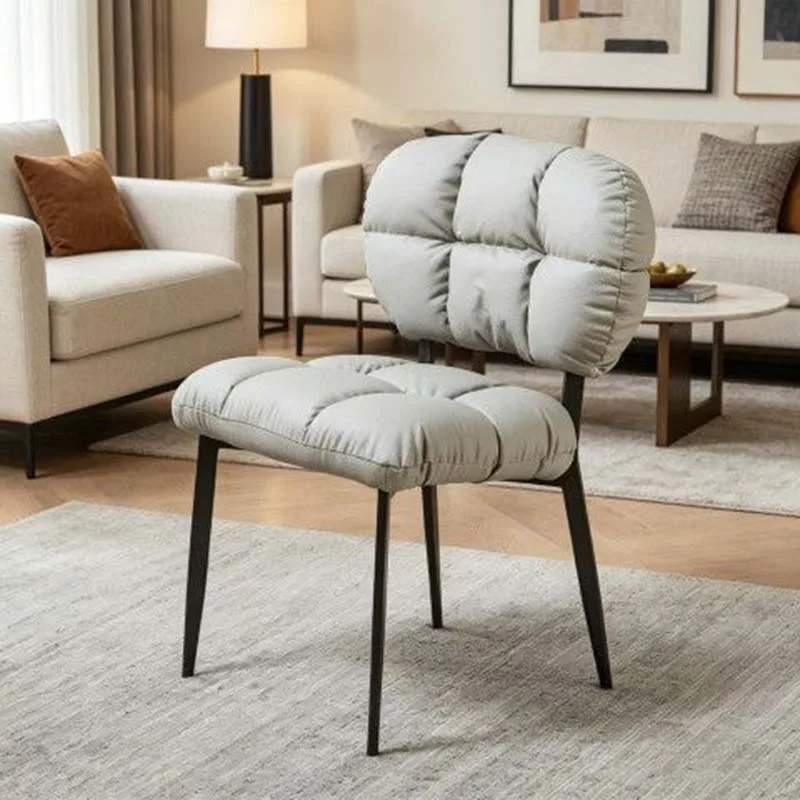 Cushion Designer Dining Chairs Backrest Modern Vanity Living Room Dining Chairs Nordic Pliable Sillas Comedor Furniture Home