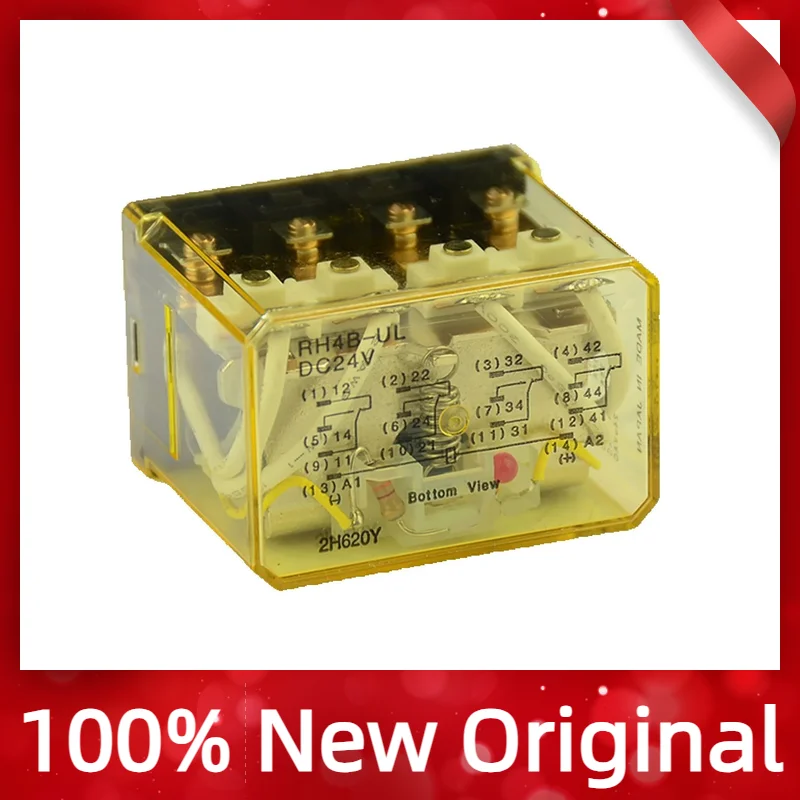 

New 100%Original RH4B-UL-DC24 Relay Plug, 4PDT, 10A, 24VDC, RH Power Relay
