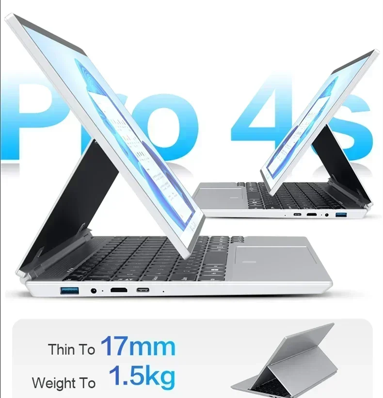 CRELANDER 360 stopni obracający się ekran dotykowy Laptop 14 Cal Intel N5105 RAM 16GB okna 11 przenośny komputer PC Notebook 2 w 1 Laptop