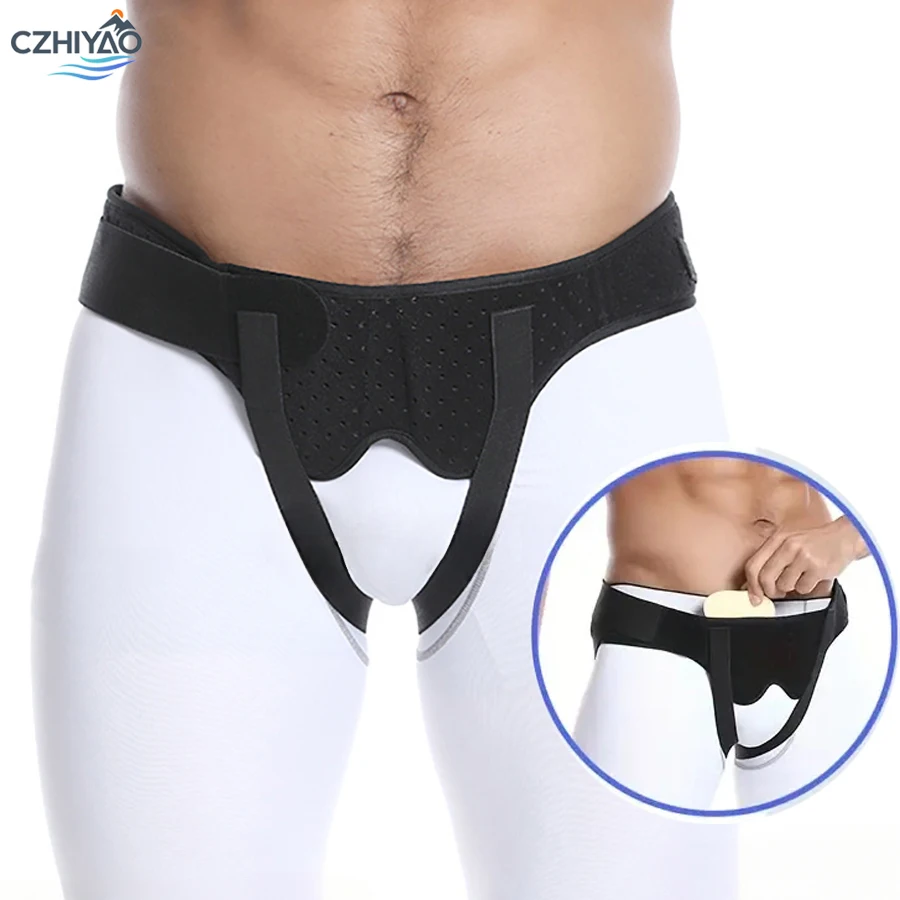 CZHIYAO Male and Female Bilateral Groin Belt Support Strap Detachable Compression Pad Double Hernia Adjustable Waist Protection