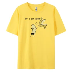 Banana Summer Essential: Pure Cotton T-Shirt with Short Sleeves and Round Neck