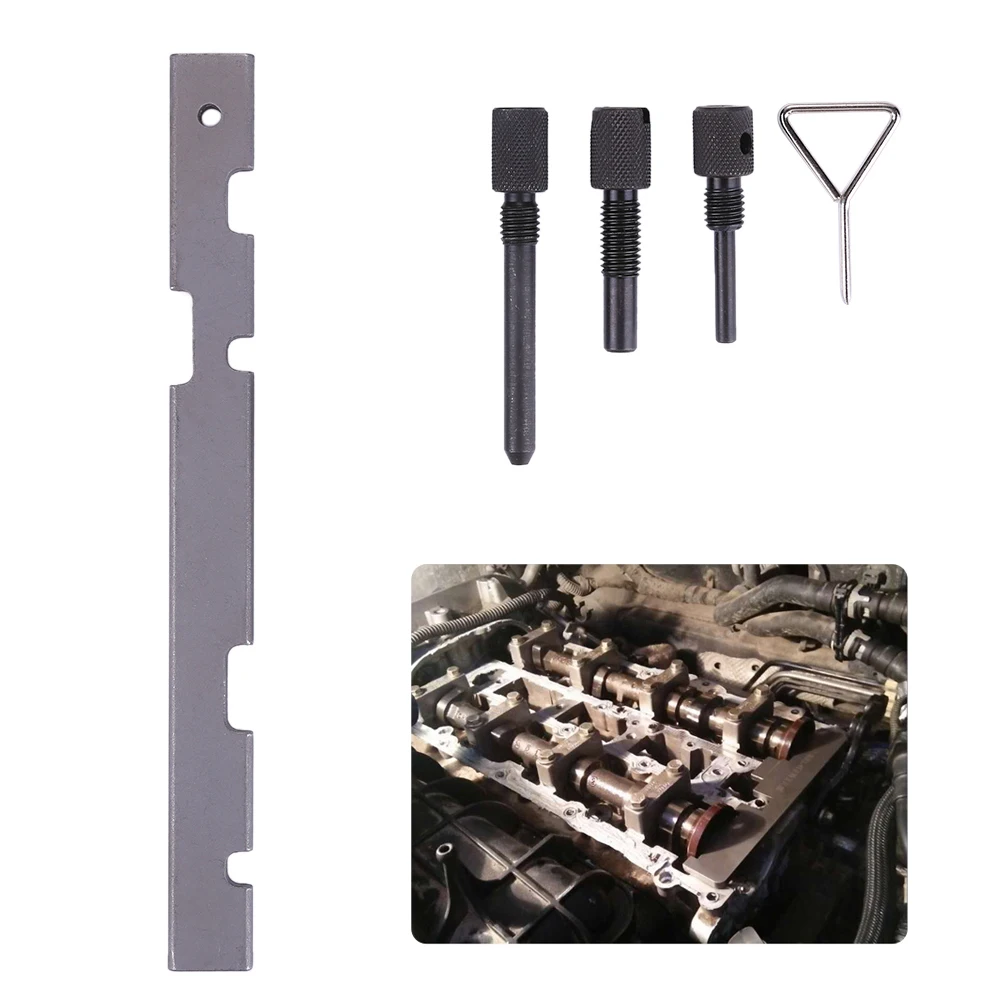 

5Pcs Auto Engine Camshaft Timing Tool Alloy Steel Car Timing Belt Tool Kit for Ford Cougar 1998-2001 for Ford Fiesta 95-12