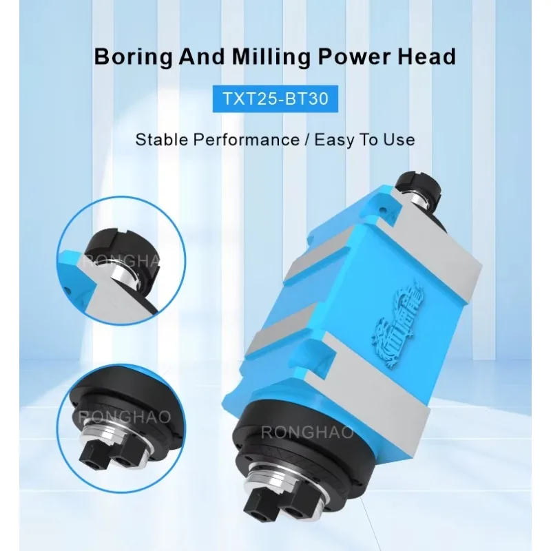 

Standard BT30 Taper Spindle Power Head With 6000RPM High Speed For CNC Machining