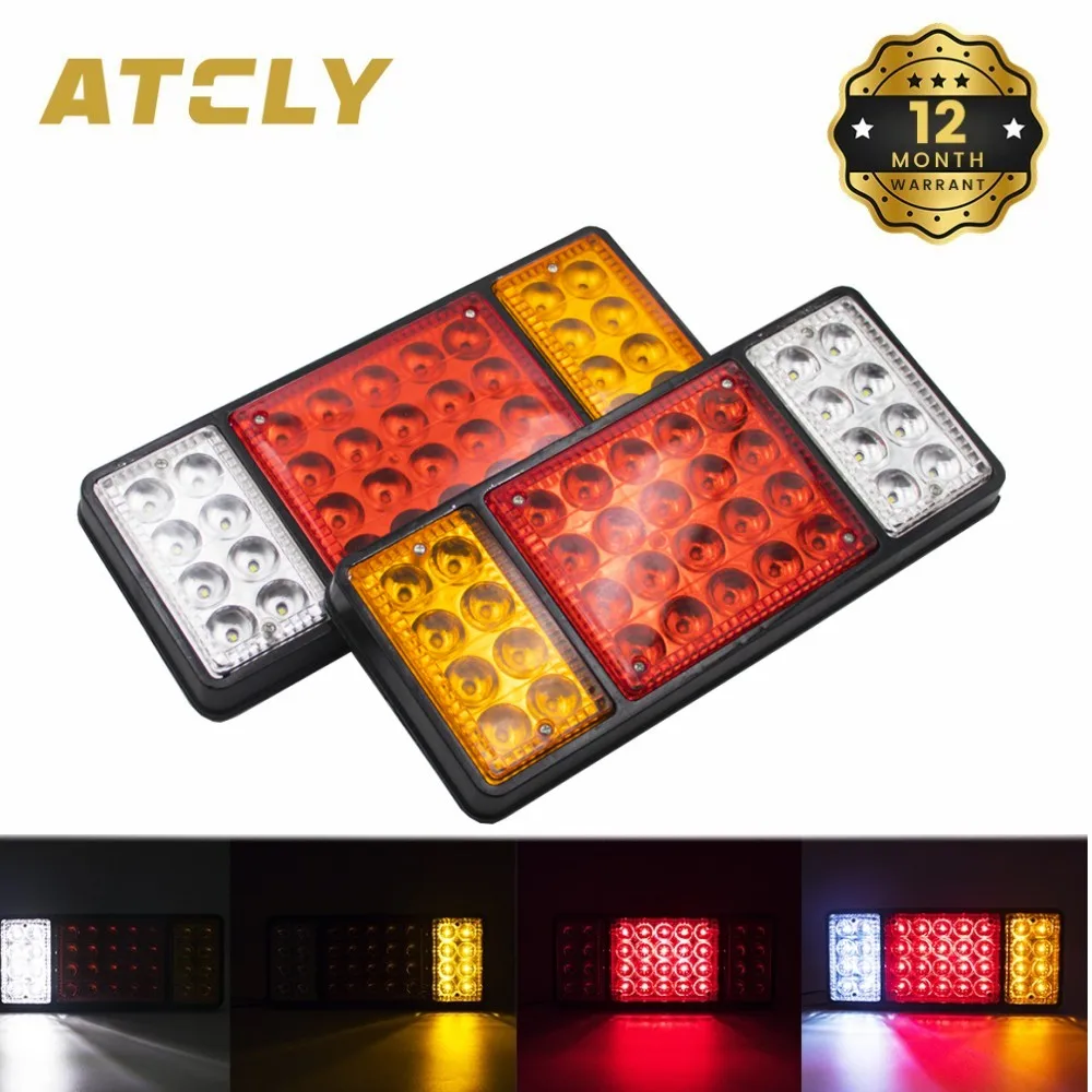 

36 LED 12V 24V Tail Light Rear Brake Reverse Lamp Stop Turn Signal Indicator Waterproof Trailer Truck Van Caravan Camper Lorry