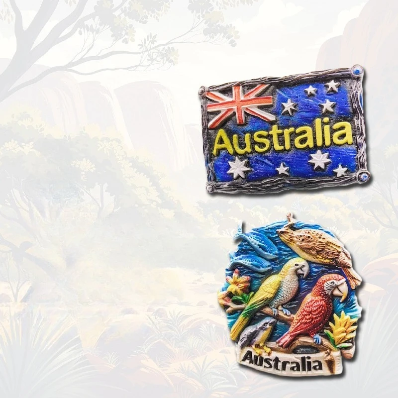 Australian Refrigerator Sticker Furniture Decoration High Color Value 3d Vintage Tile Refrigerator Sticker Gift Accommodation