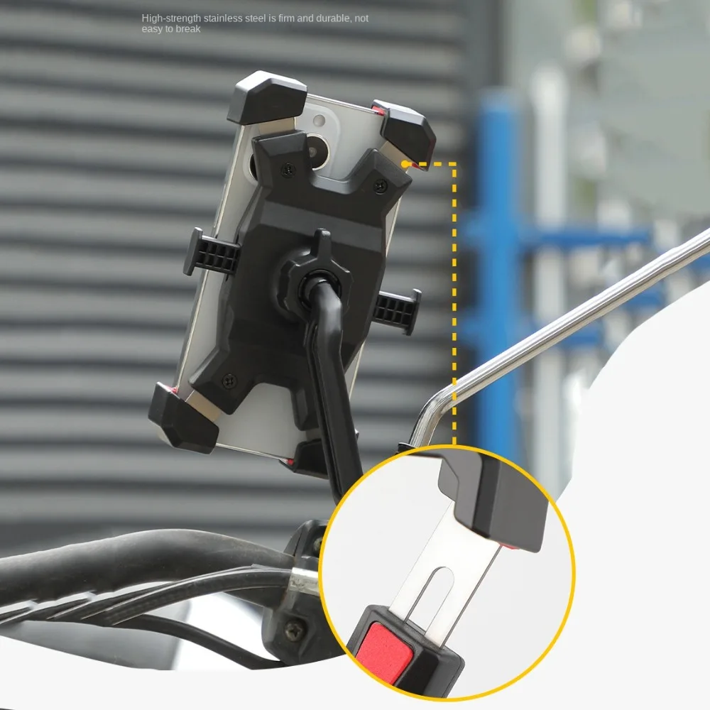 Adjustable Bicycle Cell Phone Bracket Shockproof Non-slip Cycling Mobile Phone Holder Innovative Universal