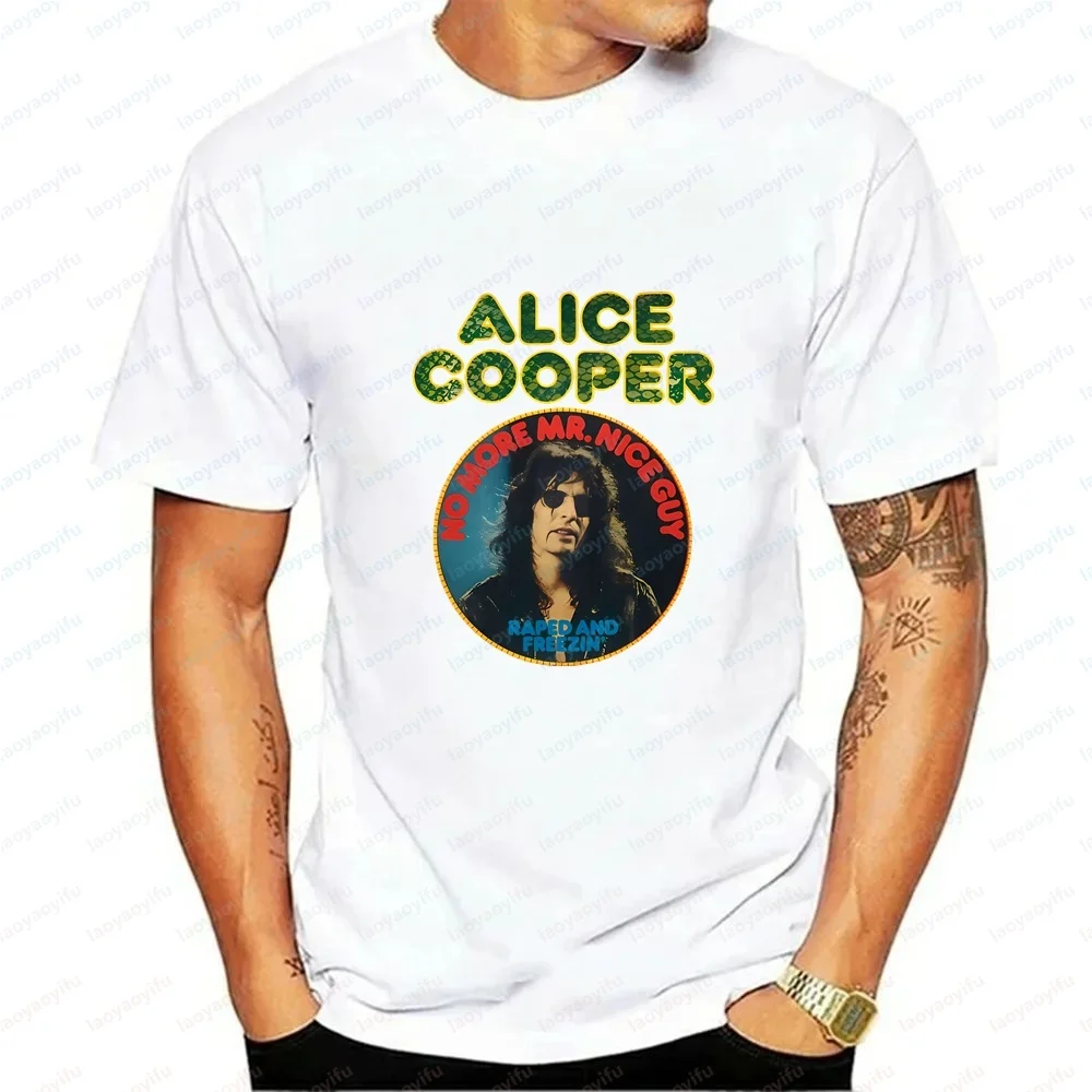 Korean-style Commentary on Men's Vintage Clothing By Alice Cooper - Short-sleeved Comfortable T-shirts for Both Men and Women - view 6