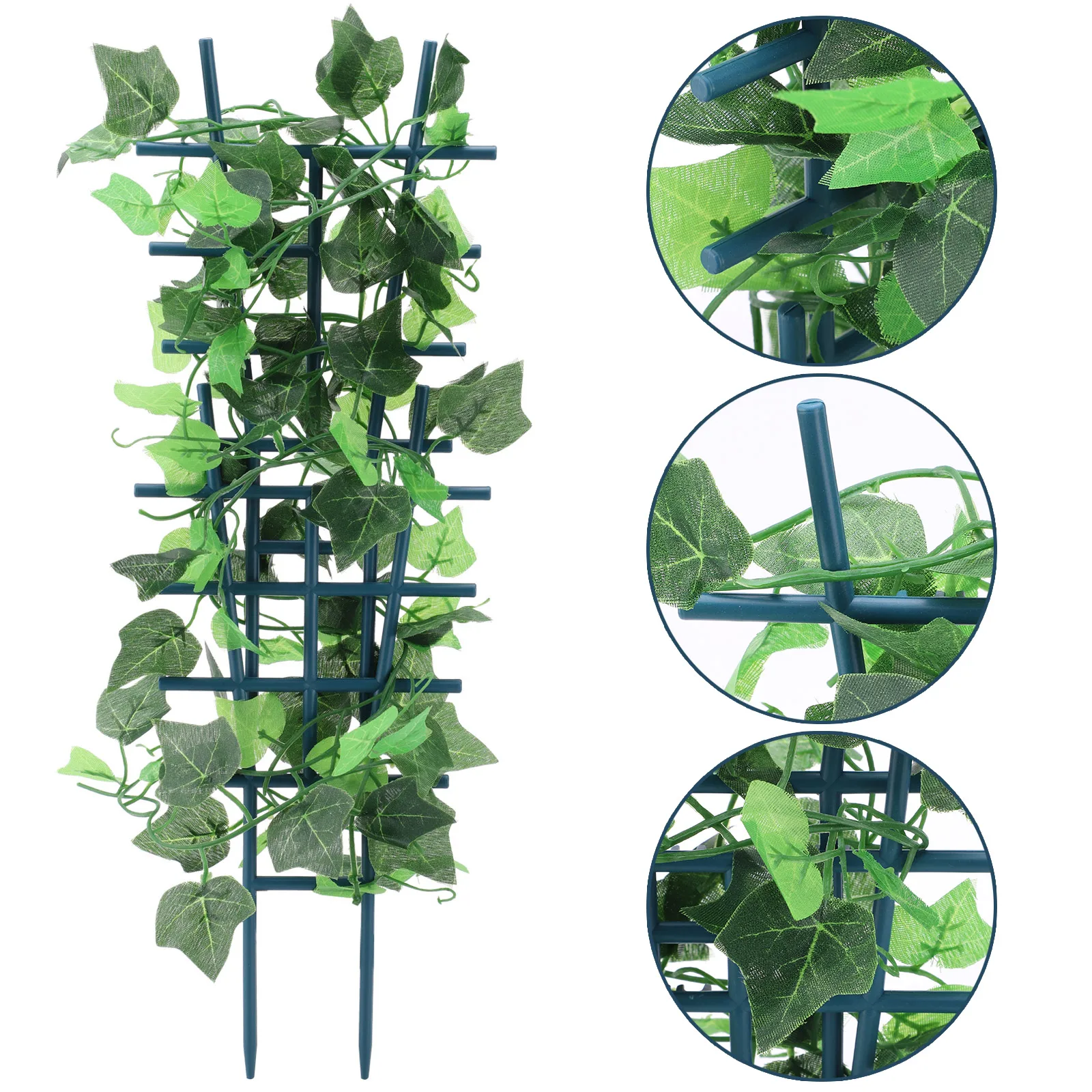 

2pcs/set Vine Rack Pot Stand Climbing Frame Trellis Supports DIY Durable Reusable Plastic Plant Garden Trellises