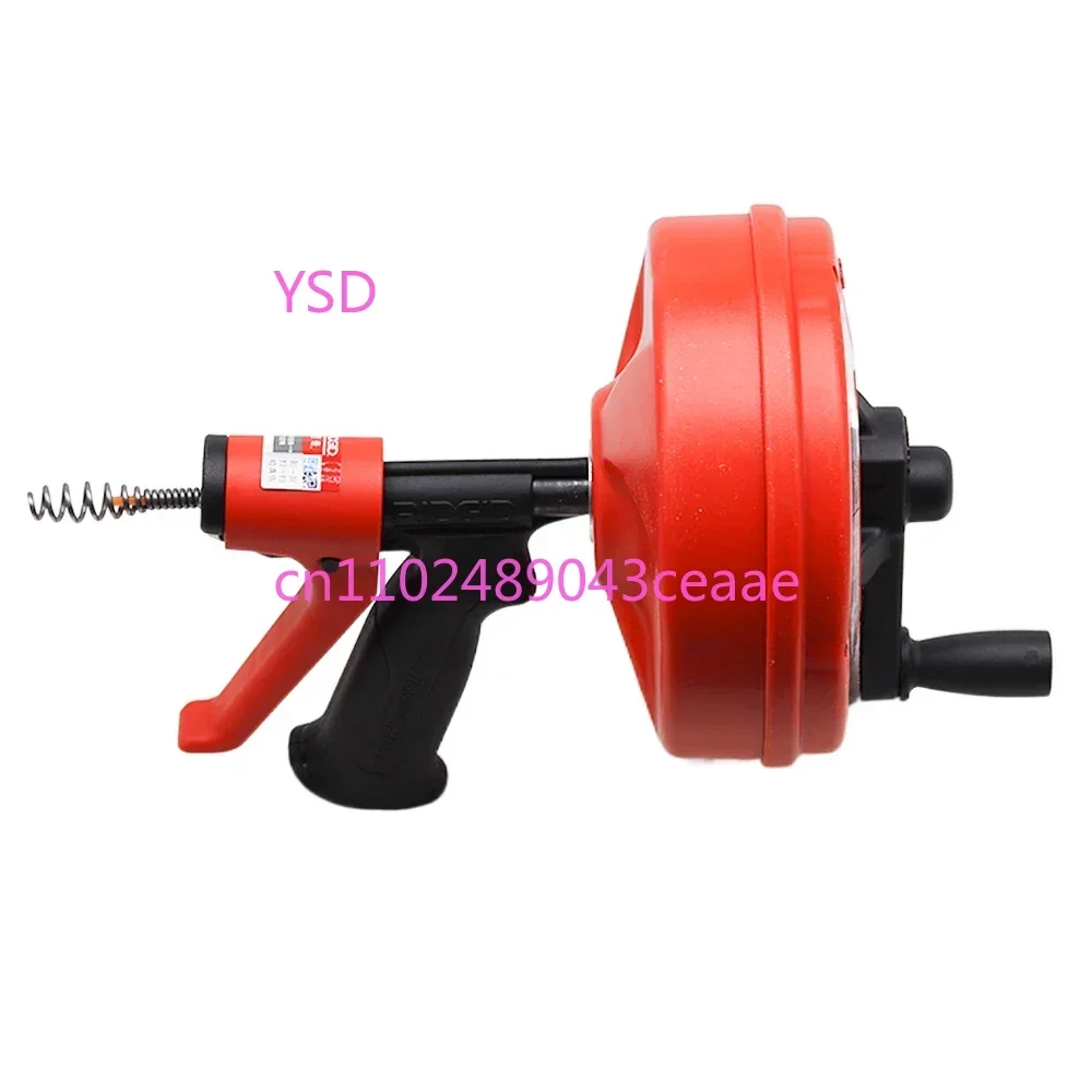 Rechargeable High Efficiency Electric Manual Toilet Dredge Cleaner with Drill Pipe Sewer Cleaning Tools