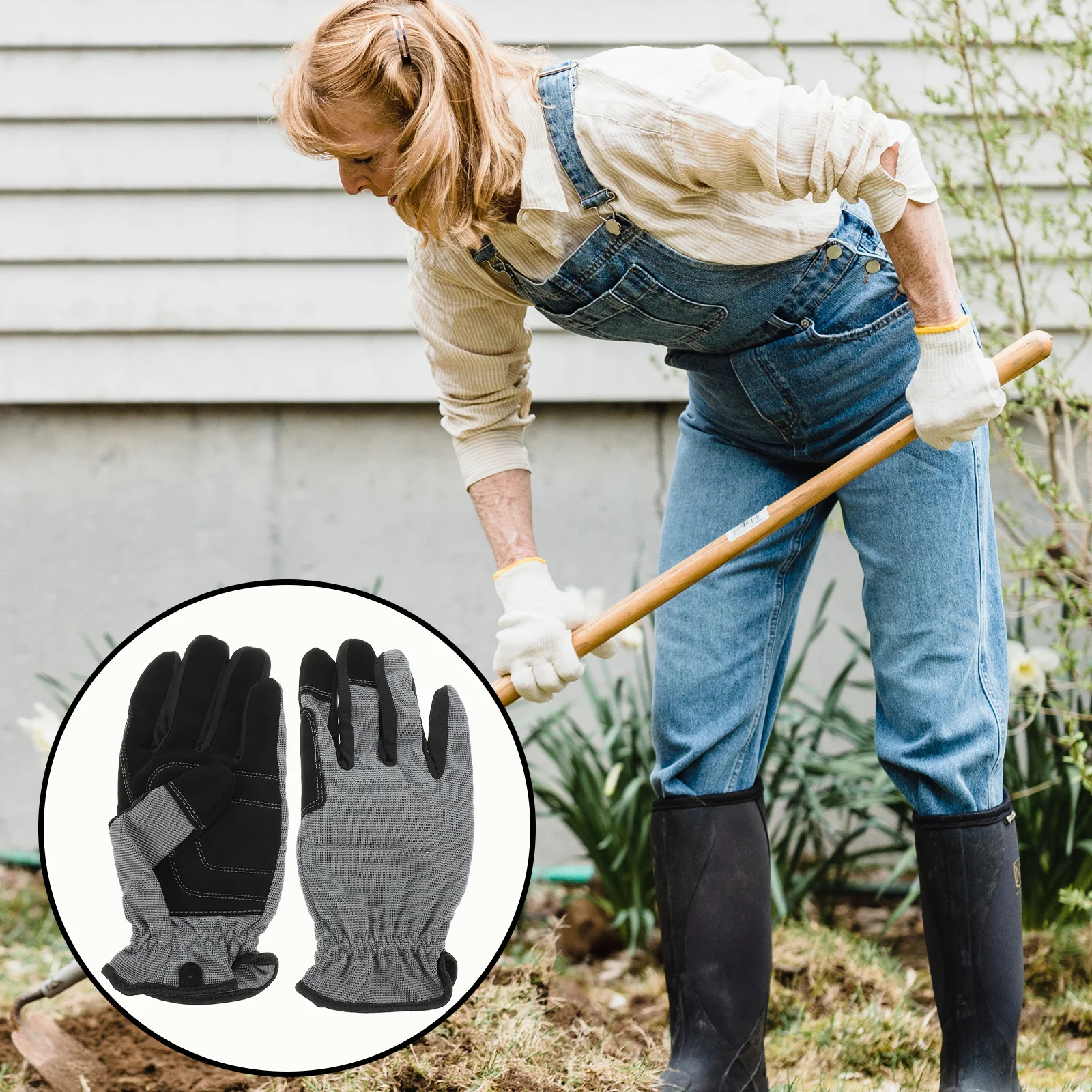 

1 Pair Anti-Slip Wear-Resistant Garden Gloves Lightweight Breathable Protective For Planting Weeding Outdoor Work Gardening
