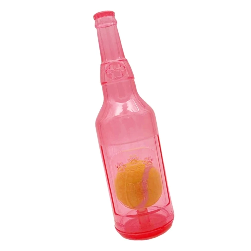 Botella vino para perros, juguete para masticar, tenis, limpieza dientes, desalienta comportamiento destructivo