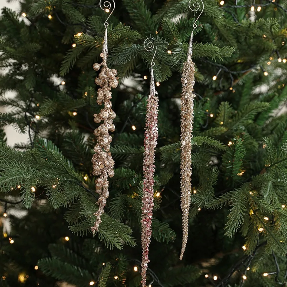 Pendentif créatif de branche de Noël, ornements d'arbre de Noël, cadeaux d'ornement de confrontation, décorations de nouvel an, nouveau