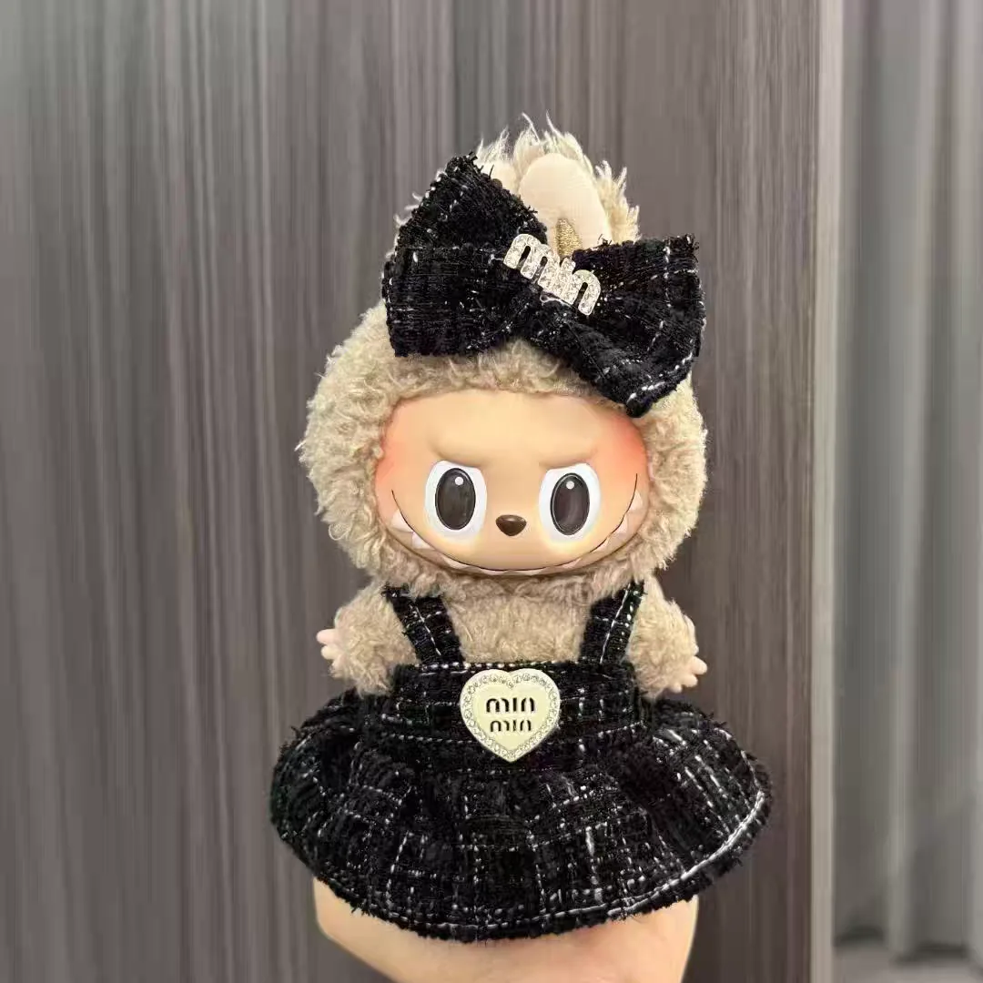 

For/clothe 17cm Labubu Clothes V1v2v3 Labubu Cute Doll Dress Vinyl Figurine Series Sitting Party Doll Clothes For Changing