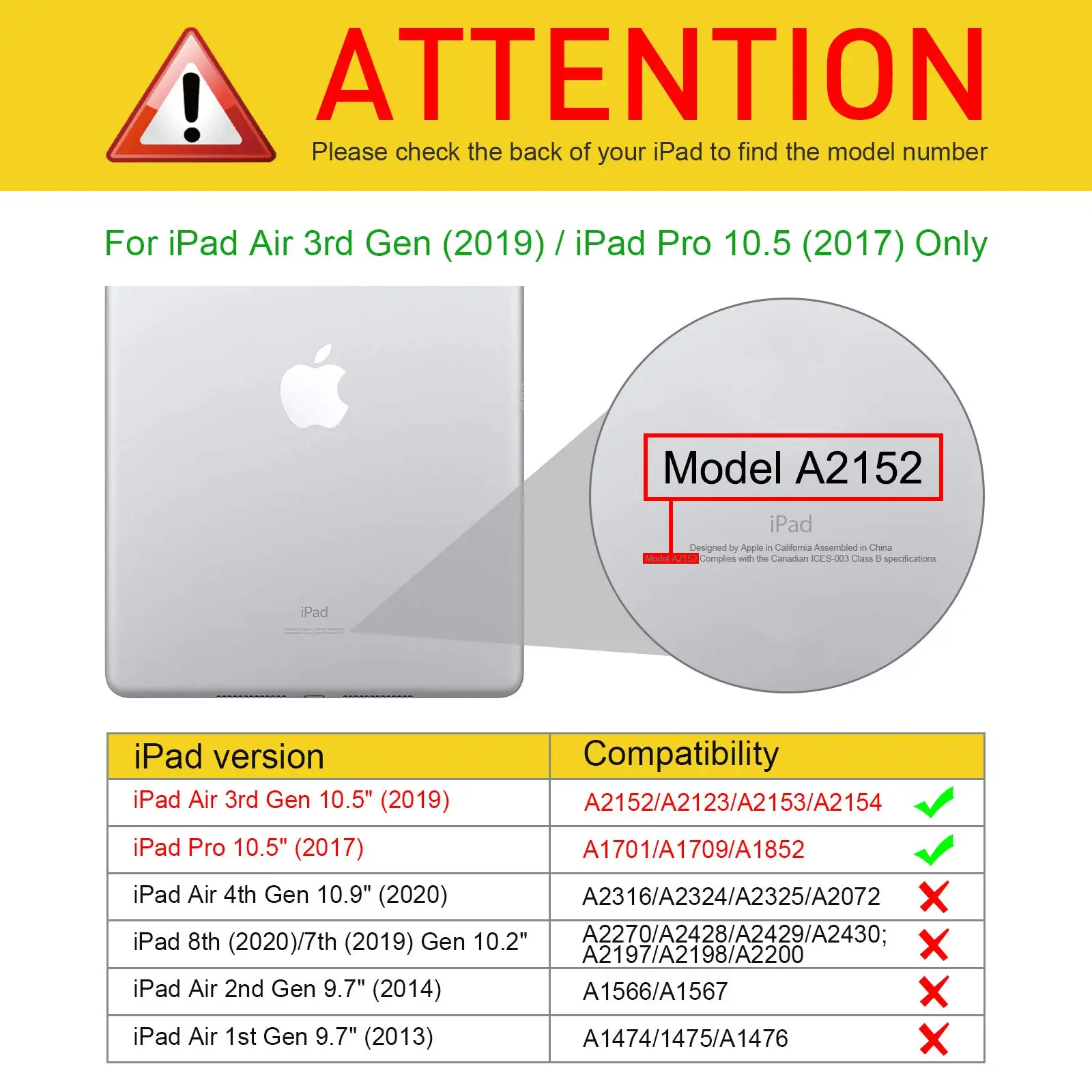 Case for iPad Pro 10.5 (A1701/A1709/A1852) Tablet Case, Multi functional, Portable, Automatic Sleep Wake Case