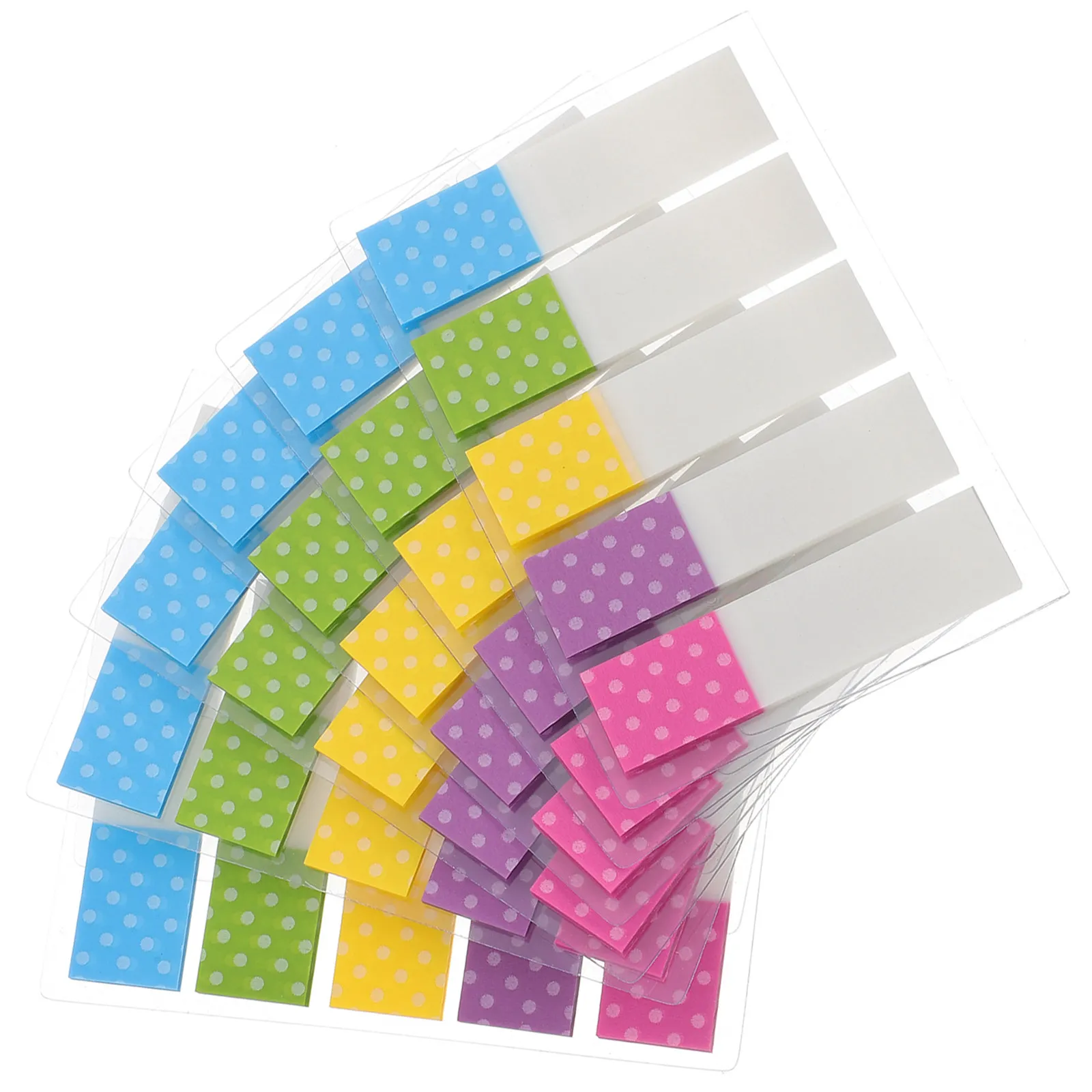 

6Packs Index Page Sticky Tabs Transparent Marker Labels Office School Colorful Self Adhesive Page Markers Reading Annotation