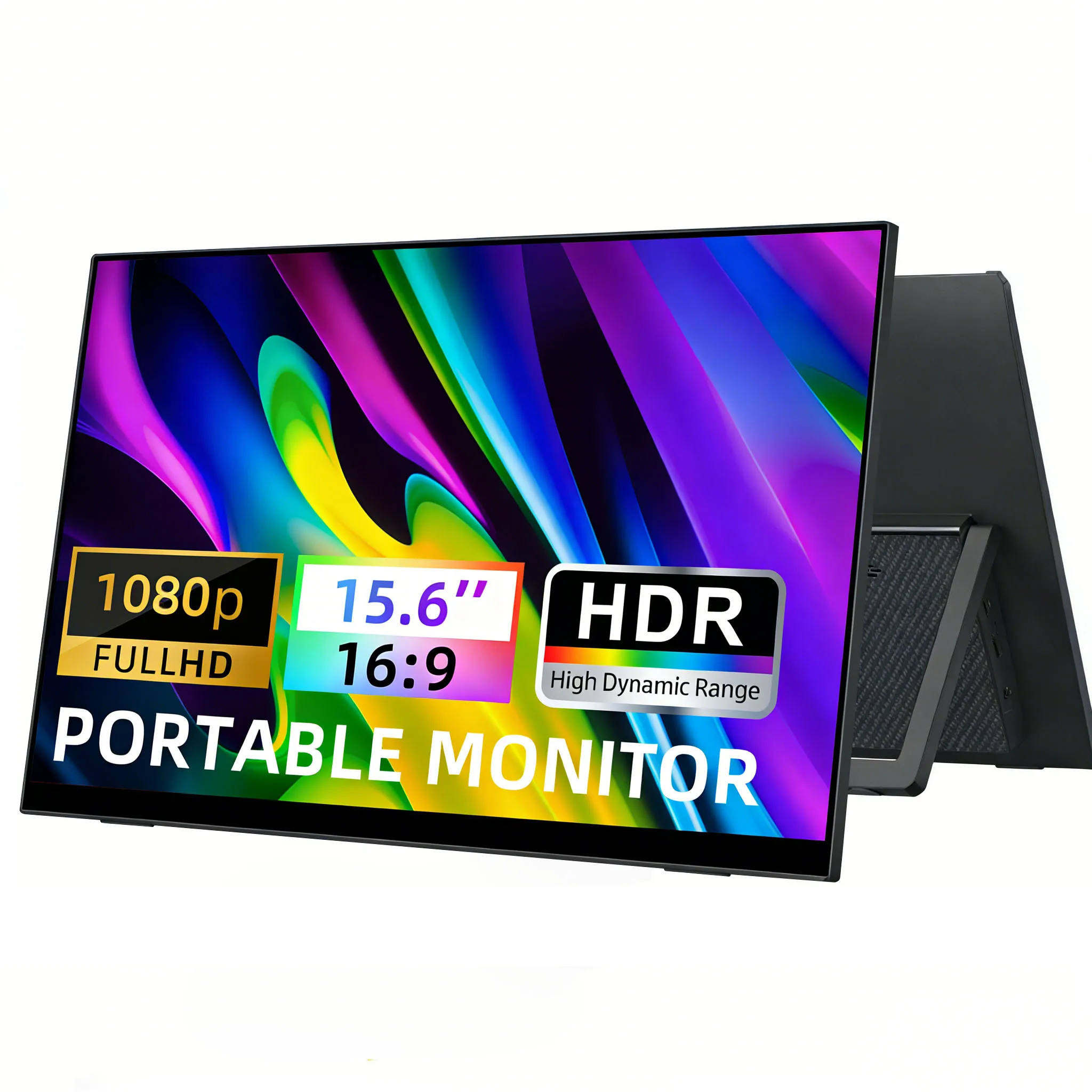 

15.6'' Portable Monitor 1920*1080P Full HD Display - External Laptop Screen for Business Travel Gaming And Video