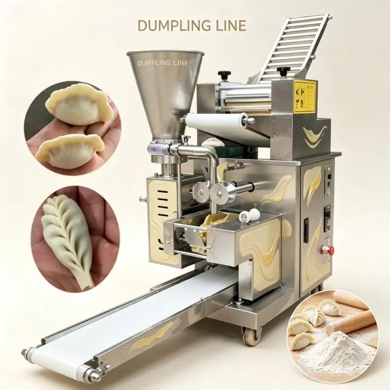 Commercial Dumpling Maker Automatic Dough Sheet Filling Wrapping Forming Equipment for Restaurant Food Processing