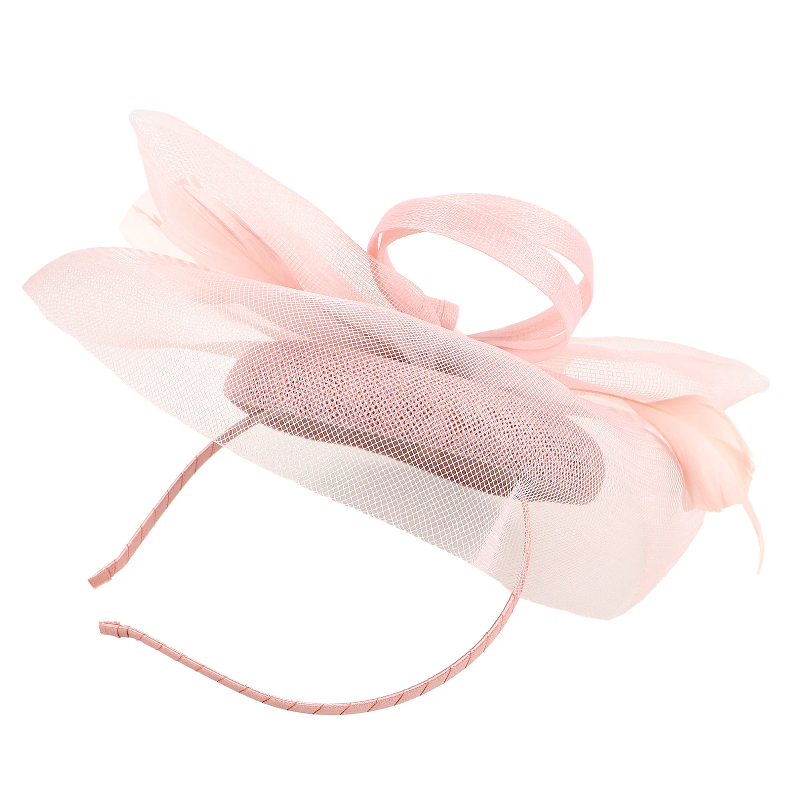

Flower Hairband Bridal Accessories Ladies Fascinators Tea Party Silk Headband Gauze Wedding Hat Banquet Women Hair Decor