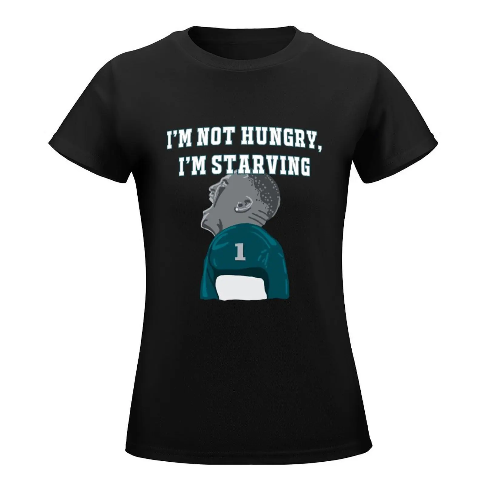 Jalen Hurts “I’m Starving” T-Shirt oversized Female clothing shirts graphic tees lady clothes ariat shirts for Women