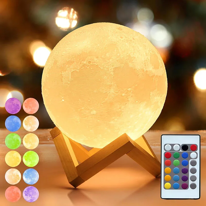 Hand-painted Moon Light DIY Painted Materials Package Kindergarten Parent-child Activities Planet Night Light