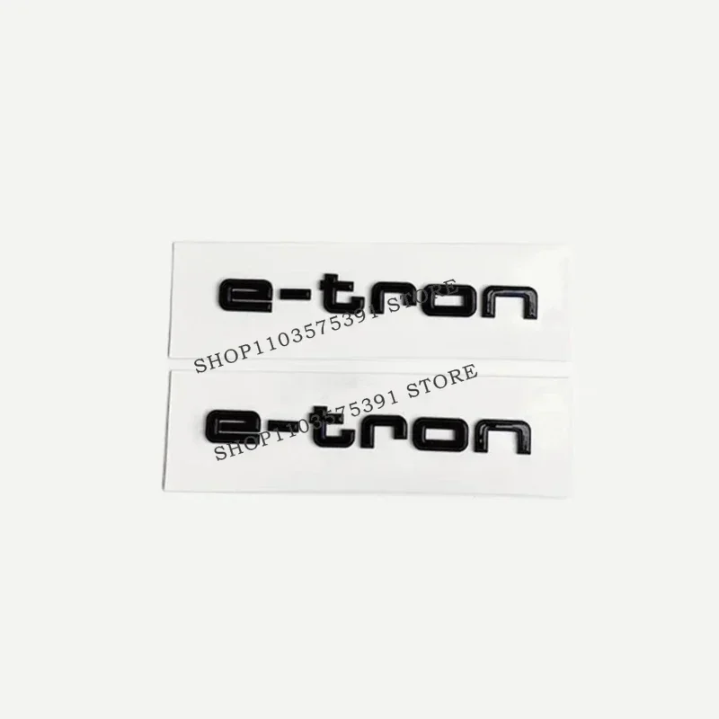 Voor Audi 4Ring Logo ABS Zwarte Auto Kap Voor Grill Emblem Kofferbak Badge 55quattro e-tron Sline embleem Auto Accessoires