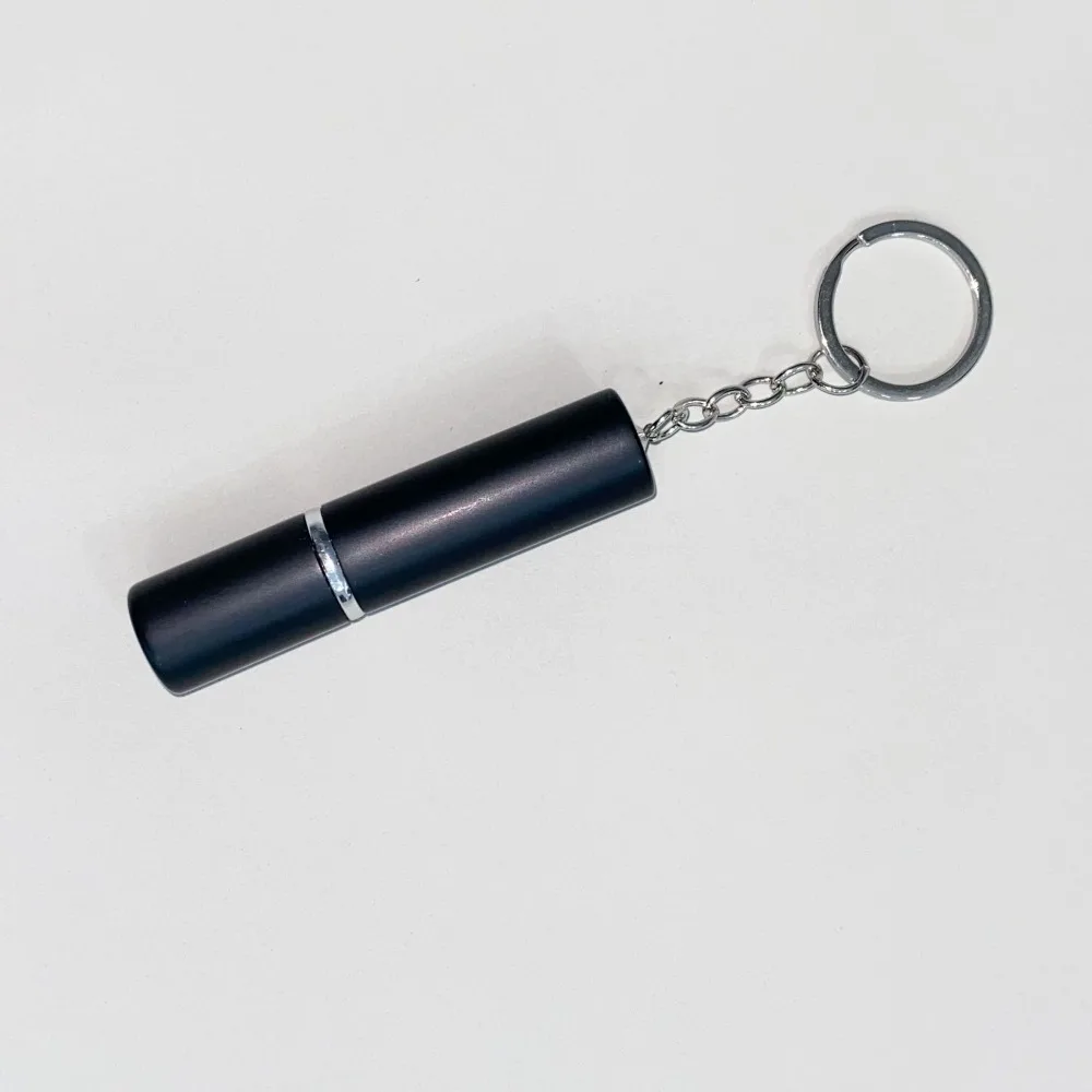 Portable 5ml Spray Bottle Metal With Keychain Empty Perfume Bottle Mini Refillable Glitter Outdoor