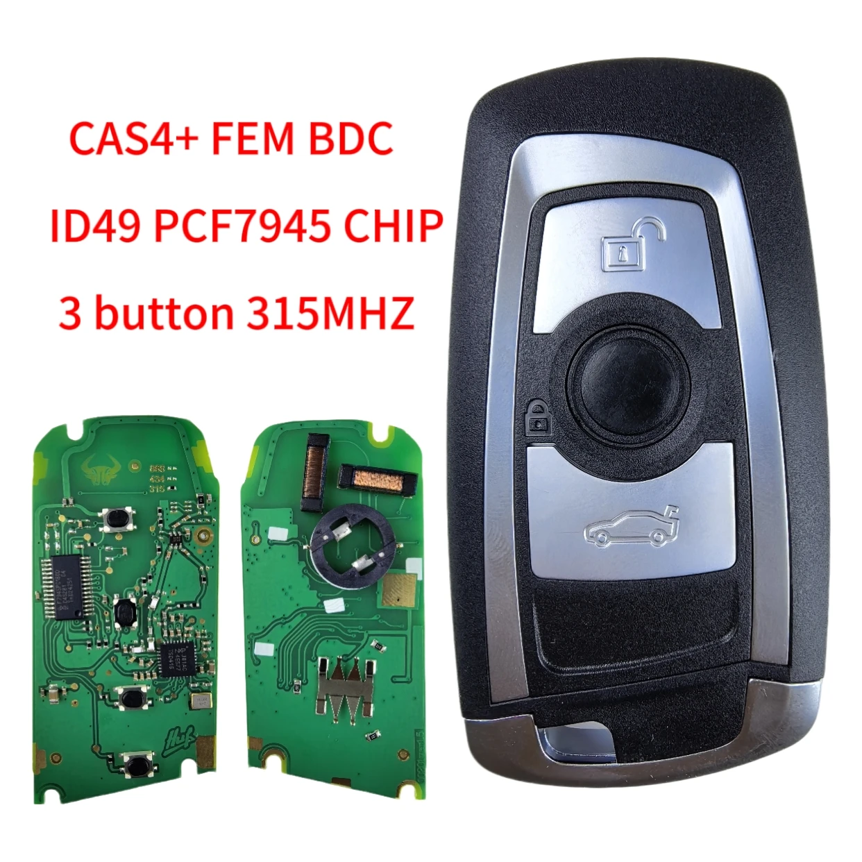 Jingxin 3/4-Tasten-Fernbedienung für BMW 5 7 F-Serie FEM / BDC, CAS4, CAS4+ 2012-2017 YGOHUF5662/YGOHUF5767 315/433/868Mhz Neu – Detail 9