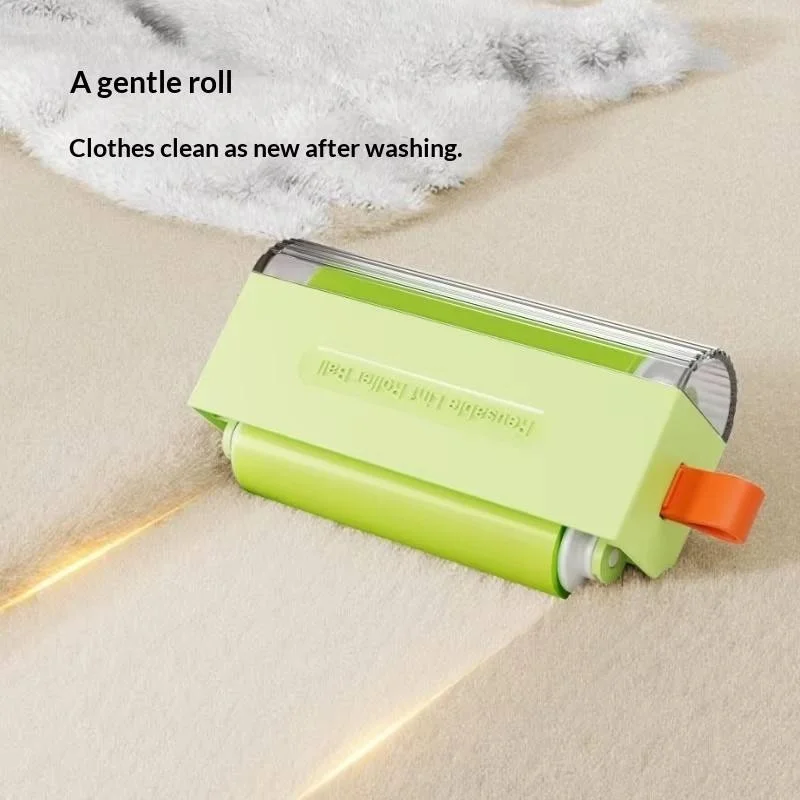 Small Household Washable Sticky Lint Roller Pet Hair Removal Tool for Furniture Dust & Cat Hair Cleaning