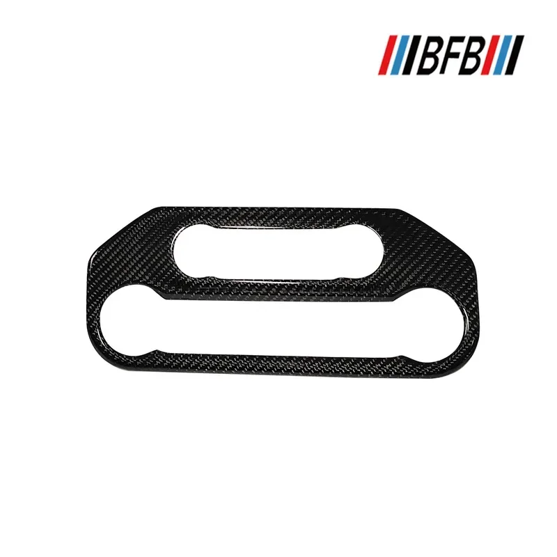 

For Ford BRONCO Real Dry carbon fiber interior central control multimedia button panel cover 2023-2026 Mouldings