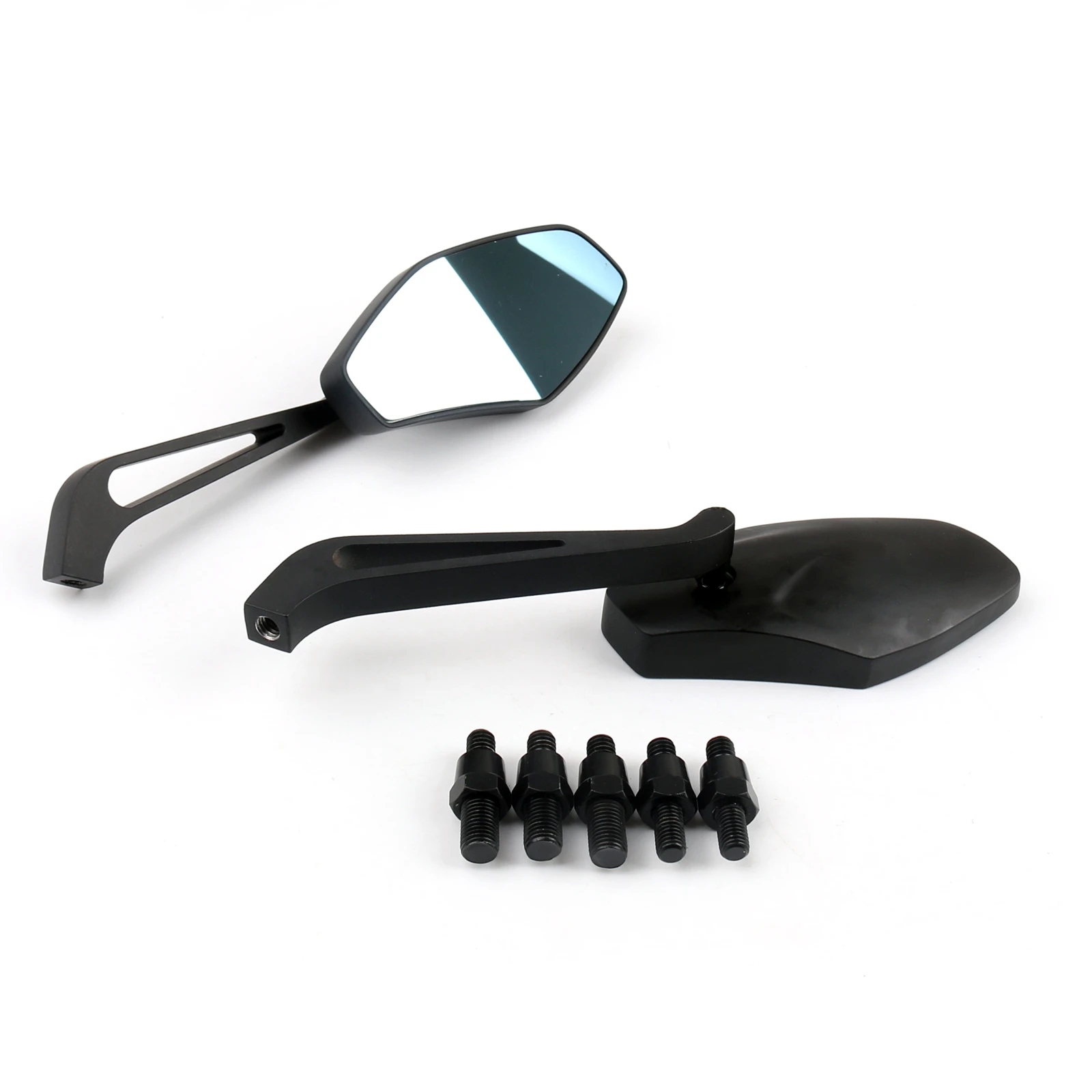 

Areyourshop Black Rearview Side Mirrors For Suzuki GW250 Inazuma 14-17 DL250 V-Strom 06 07 08 09 10 11 12 13 14 15 16 17 18