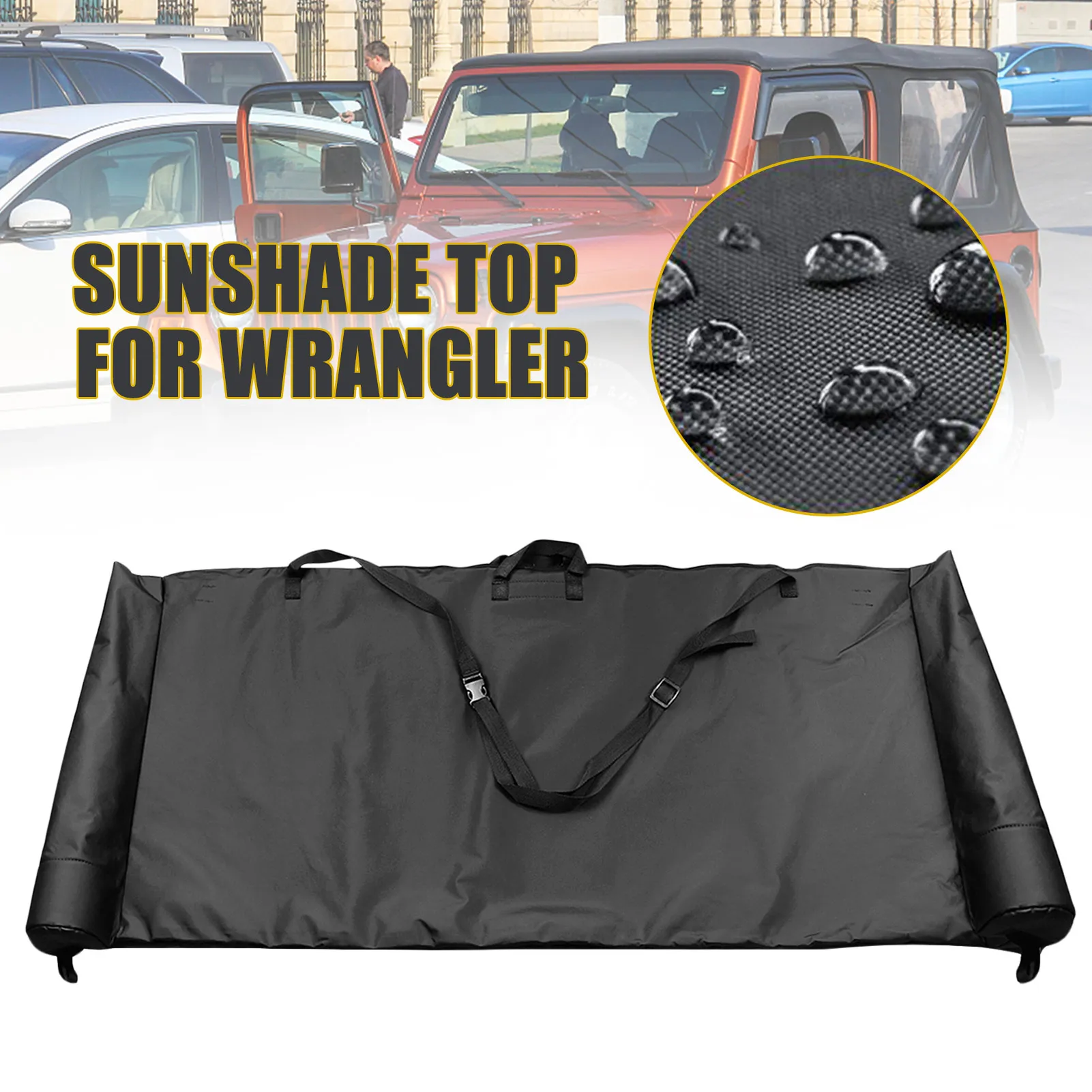 

Car Top Sunshade Cover for JEEP Wrangle-r JL JLU 2019-2021 UV Sun Shade Mesh Rooftop Auto Accessories