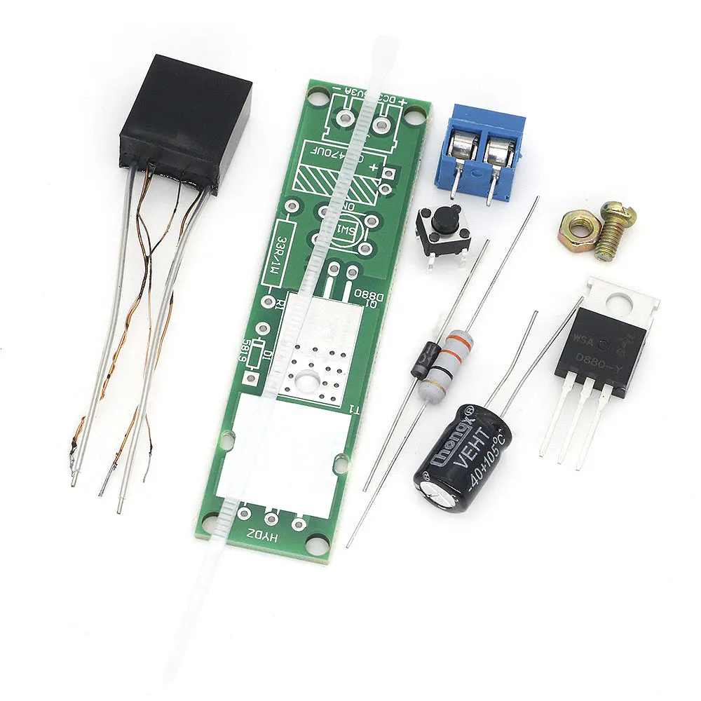 DC3-5V DIY Kit High Voltage Generator Arc Igniter Lighter cigarette lighter Kit for DIY Electronic Production Suite
