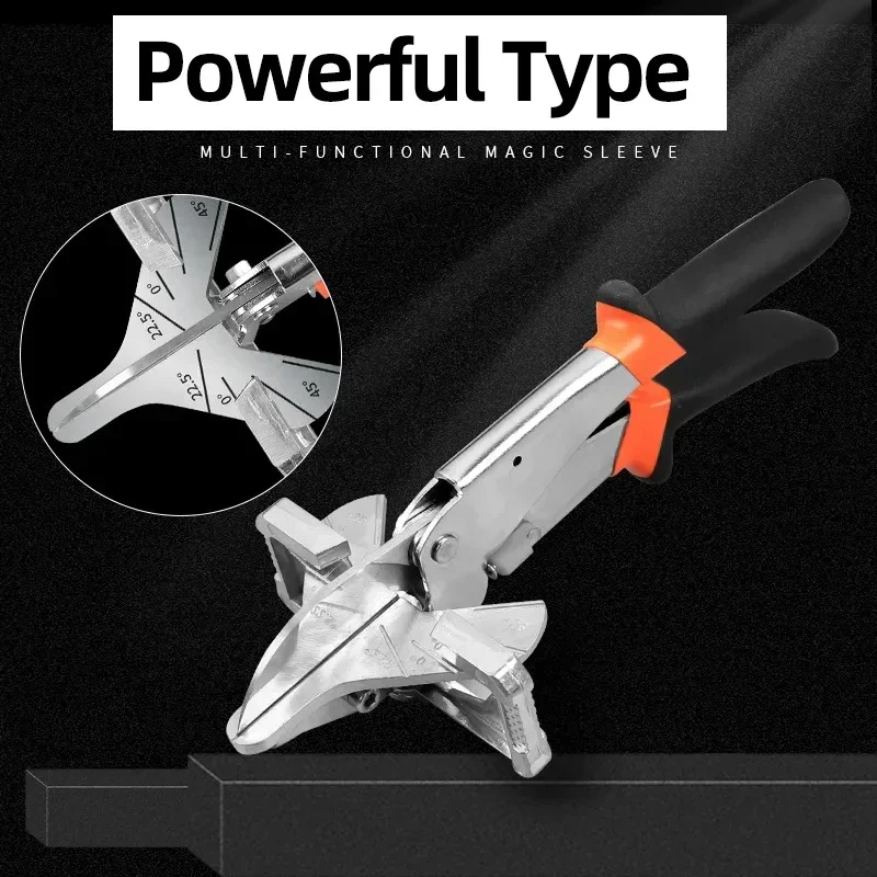 Multi Angle Miter Shear Cutter Adjustable Angle Scissors 45-135 Degree Cut Wood and PVC PE PPR Plastic Pipe Cutting Tools