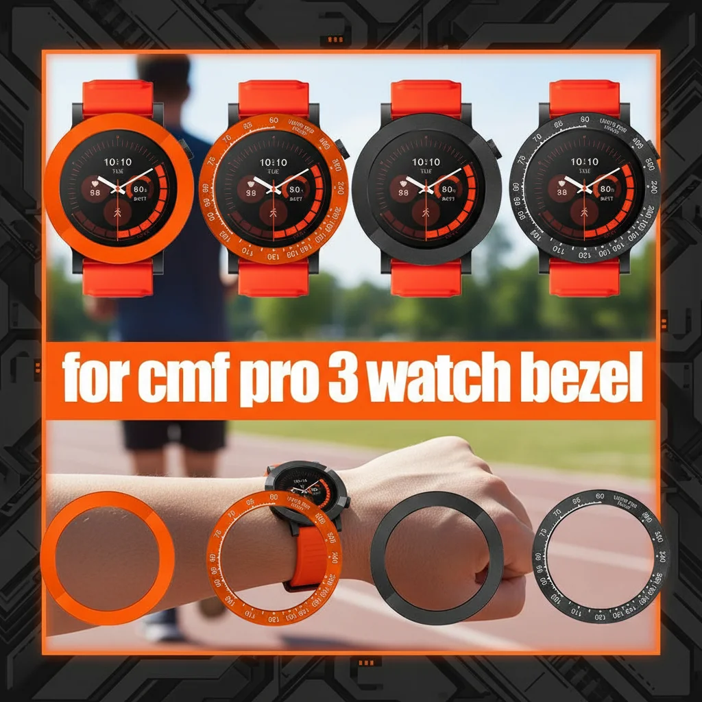 Matte Texture Watch Case Bezel For CMF pro 3 Anti-scratch Smart Watch Protector Bumper - Durable Watch Bezel Accessories
