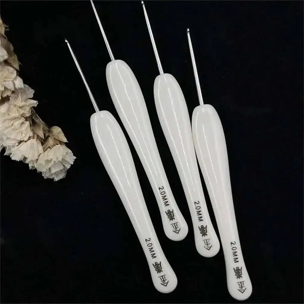 

Алюминиевые крючки для вязания свитеров с ручкой из смолы, инструмент для рукоделия и шитья, для домашнего использования и DIY