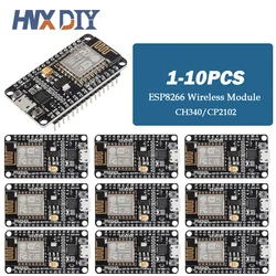 1-10pcs Wireless Module CH340 CP2102 NodeMcu V3 V2 Lua WIFI Internet of Things Development Board Based ESP8266 ESP-12E