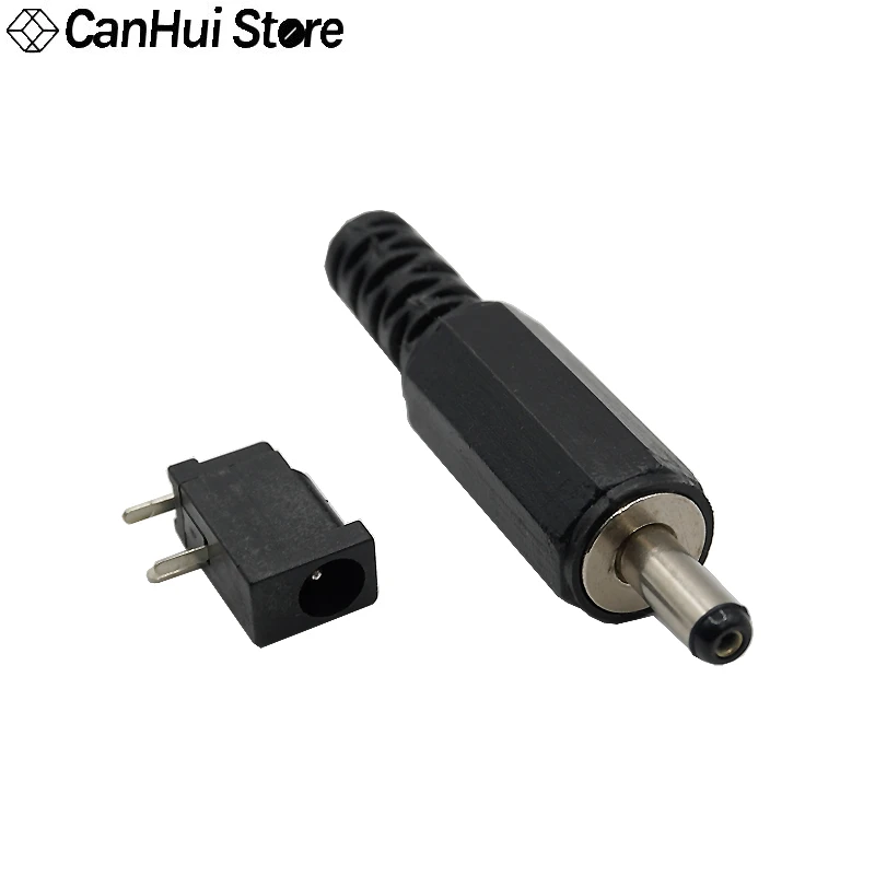 10pcs DC002 Panel Mount DC Power Jack/Plug 3.5x1.1mm/1.3mm 0.5A/30V Male Female Connector