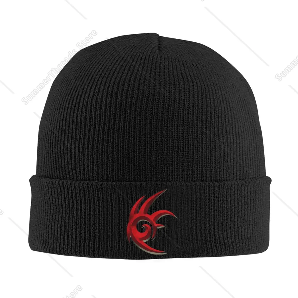 Shadows The Hedgehog Emblem  Knitted Caps Women's Men's Beanies Autumn Winter Hat Acrylic  Hip Hop Cap