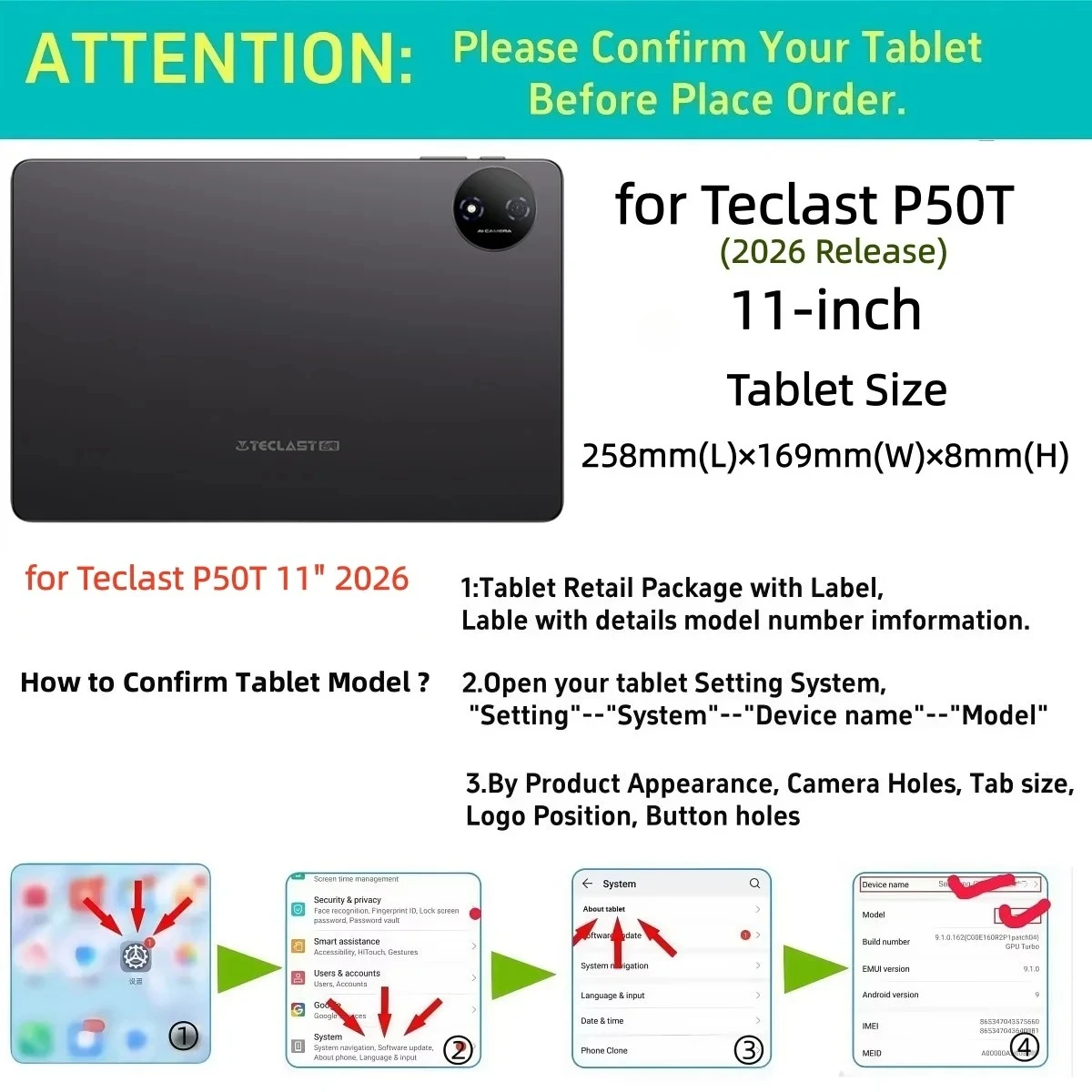 ฝาครอบอัจฉริยะสำหรับเทคลาส P50 - Teclast Tablet Accessories บทวิจารณ์และราคา