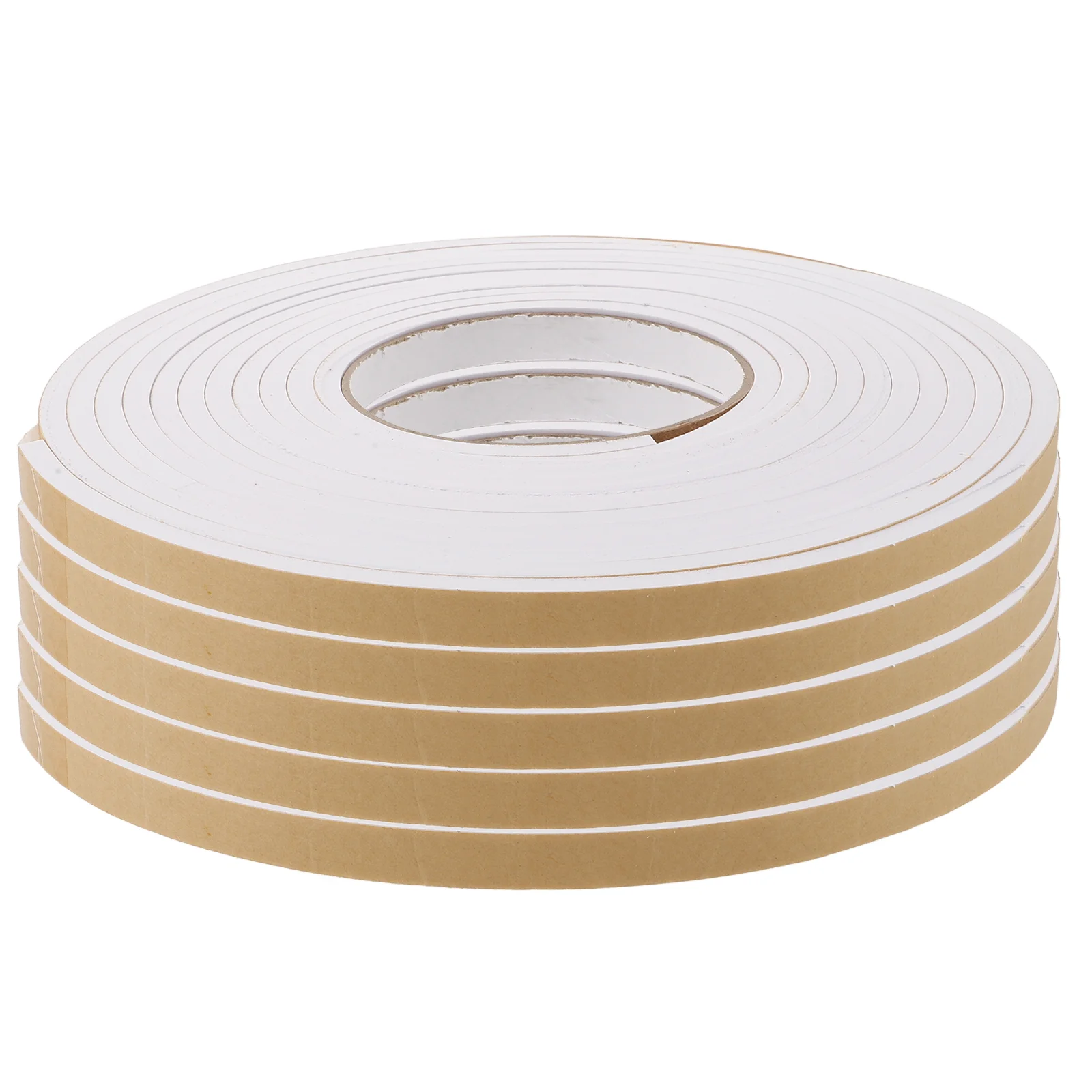 5 Rolls Sponge Tape Sealing Foam Adhesive Strips Grip Insulation for Window Air Conditioner Door Weather Stripping