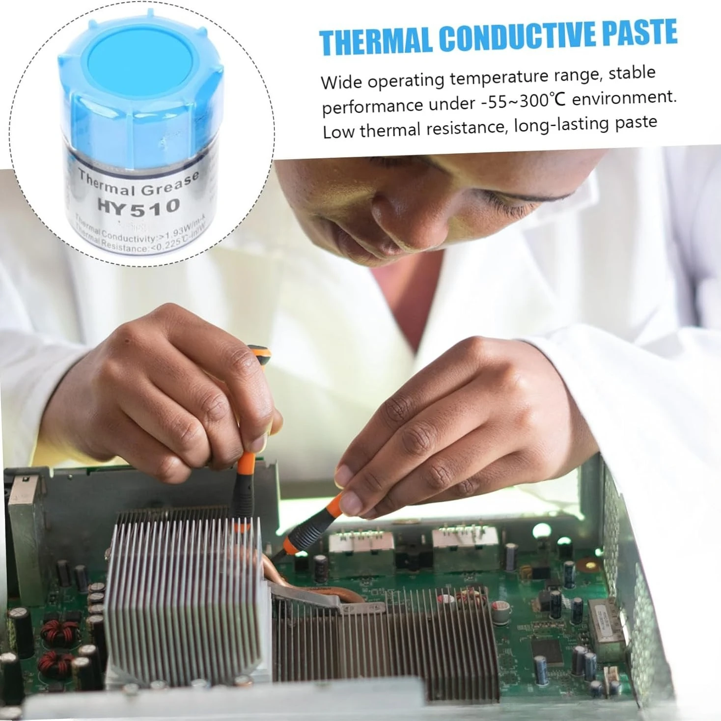 HY510 Thermal Conductive Silicone Grease Paste Conductive Grease Heatsink For CPU GPU Chipset Notebook Cooling