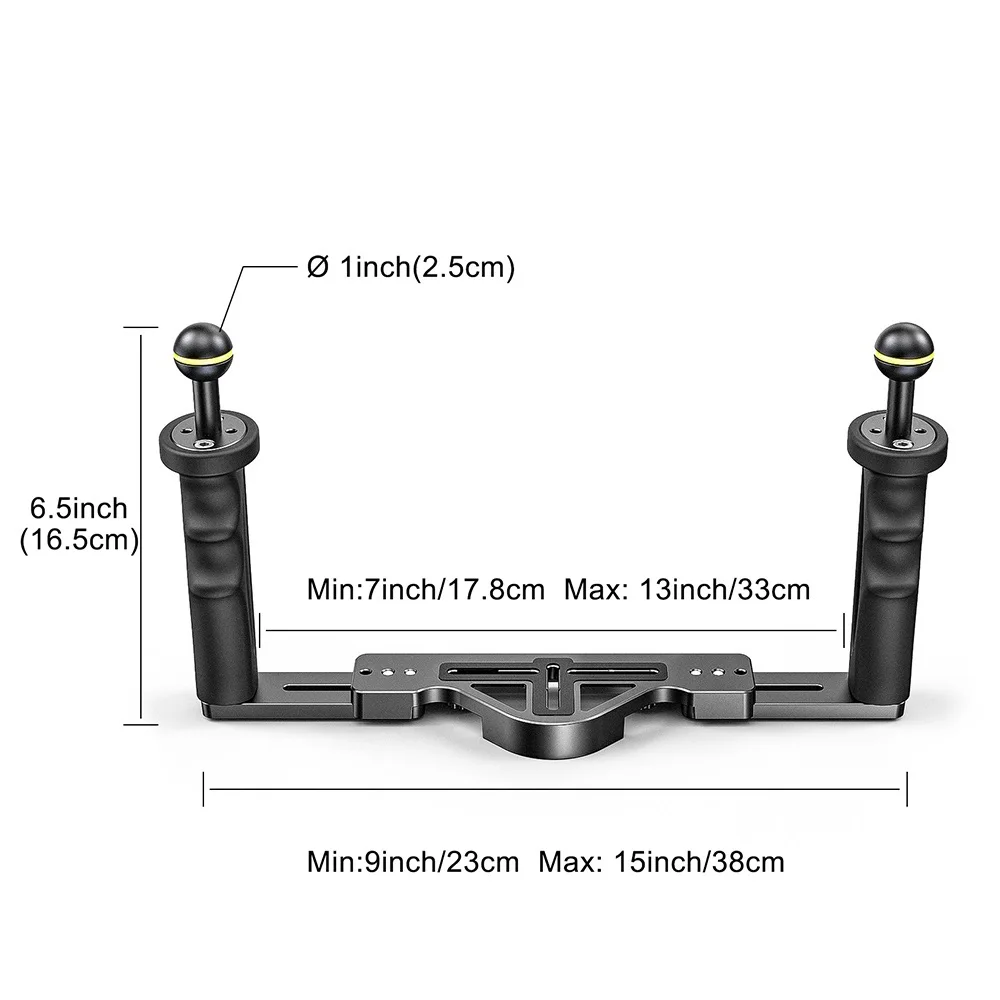 Top! Diving Camera housing Handle Tray Set Flex Arm Bracket Handheld Stabilizer for Phone Camera Underwater Photography