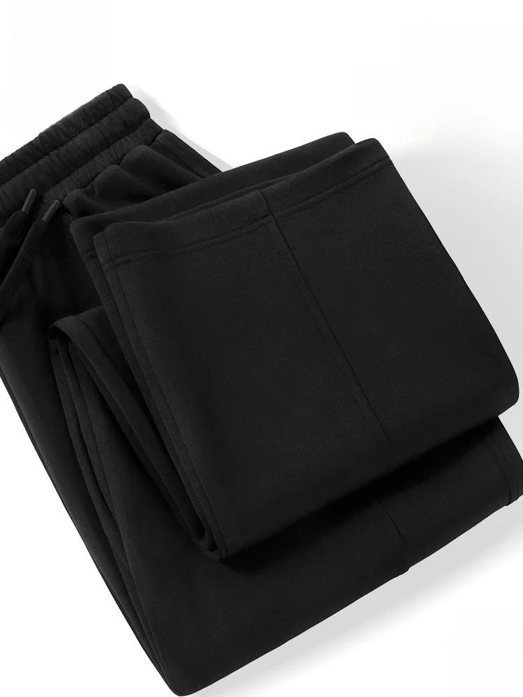 

Men's Comfortable Straight Leg Sports Pants Spring New Air Layer Wide Leg Straight Tube Casual Trousers