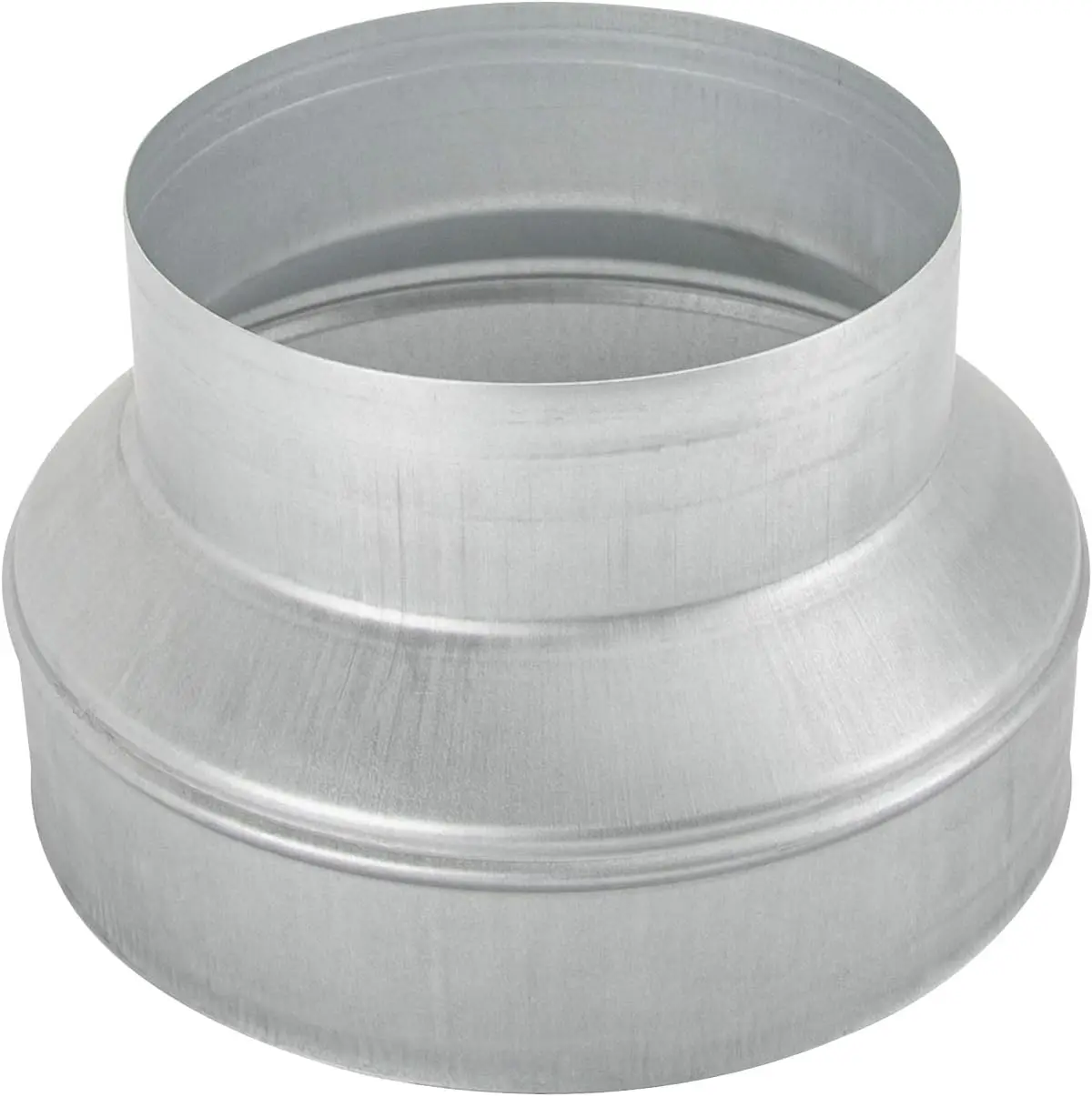 

Переходник-редуктор для воздуховодов 8 на 6 мм для систем вентиляции кухни и ванной, металлический фитинг для труб