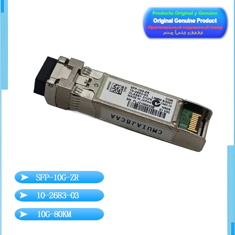 

For CIsco SFP-10G-ZR 10-2683-03 10G color 1550nm-80km optical transceiver, original original brand new