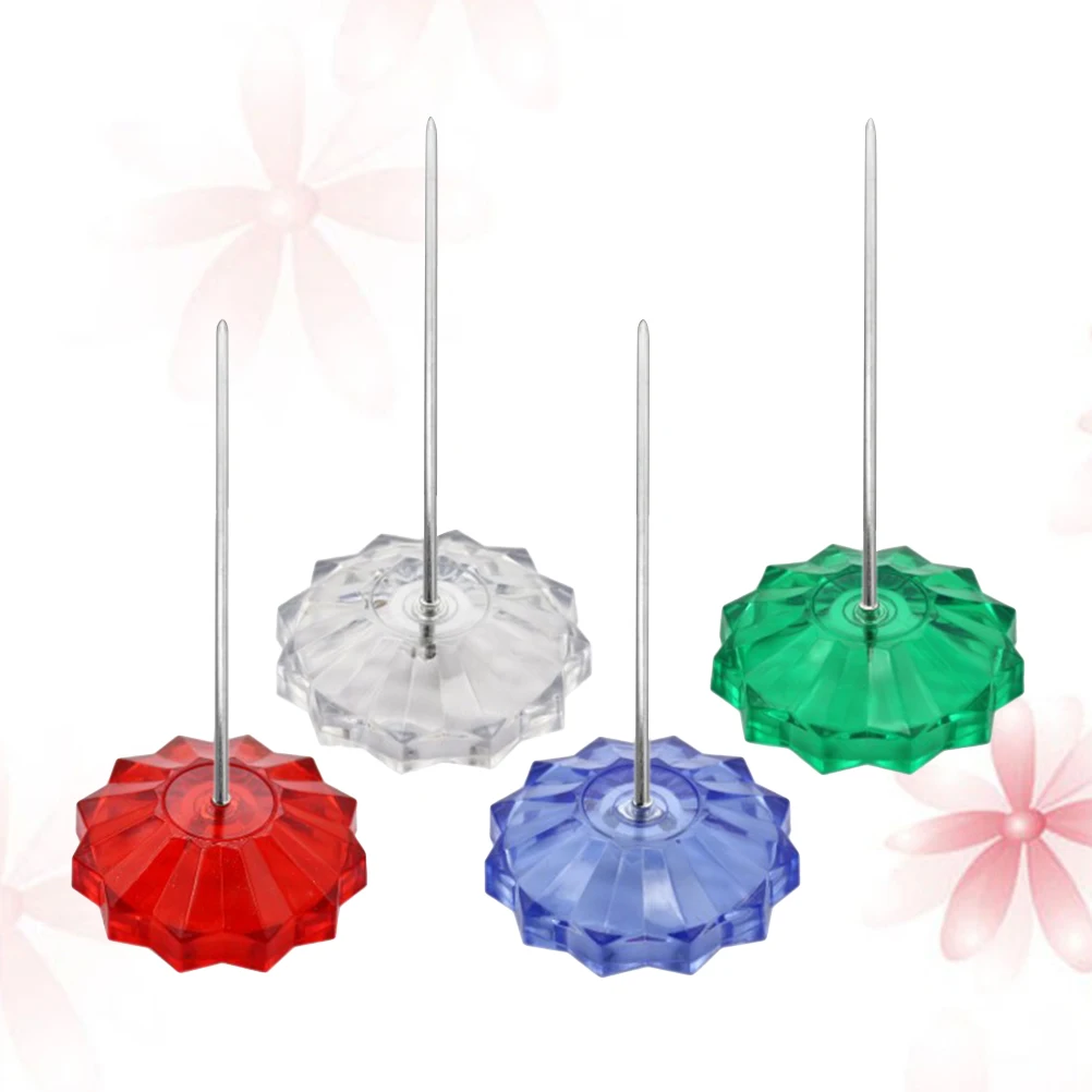 

4Pcs Receipt Holder Spike Stick Straight Rod Bill Fork Note Holder Counter Desk Use in Restaurant Hospital