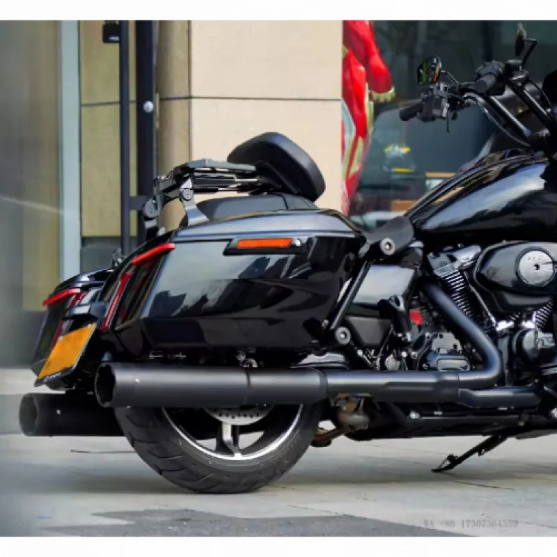 

Fuelpower New 2017-Later for HD Electra & Road & Street Glide Performance Exhaust Titanium Alloy Black Slip-On Mufflers 121CVO