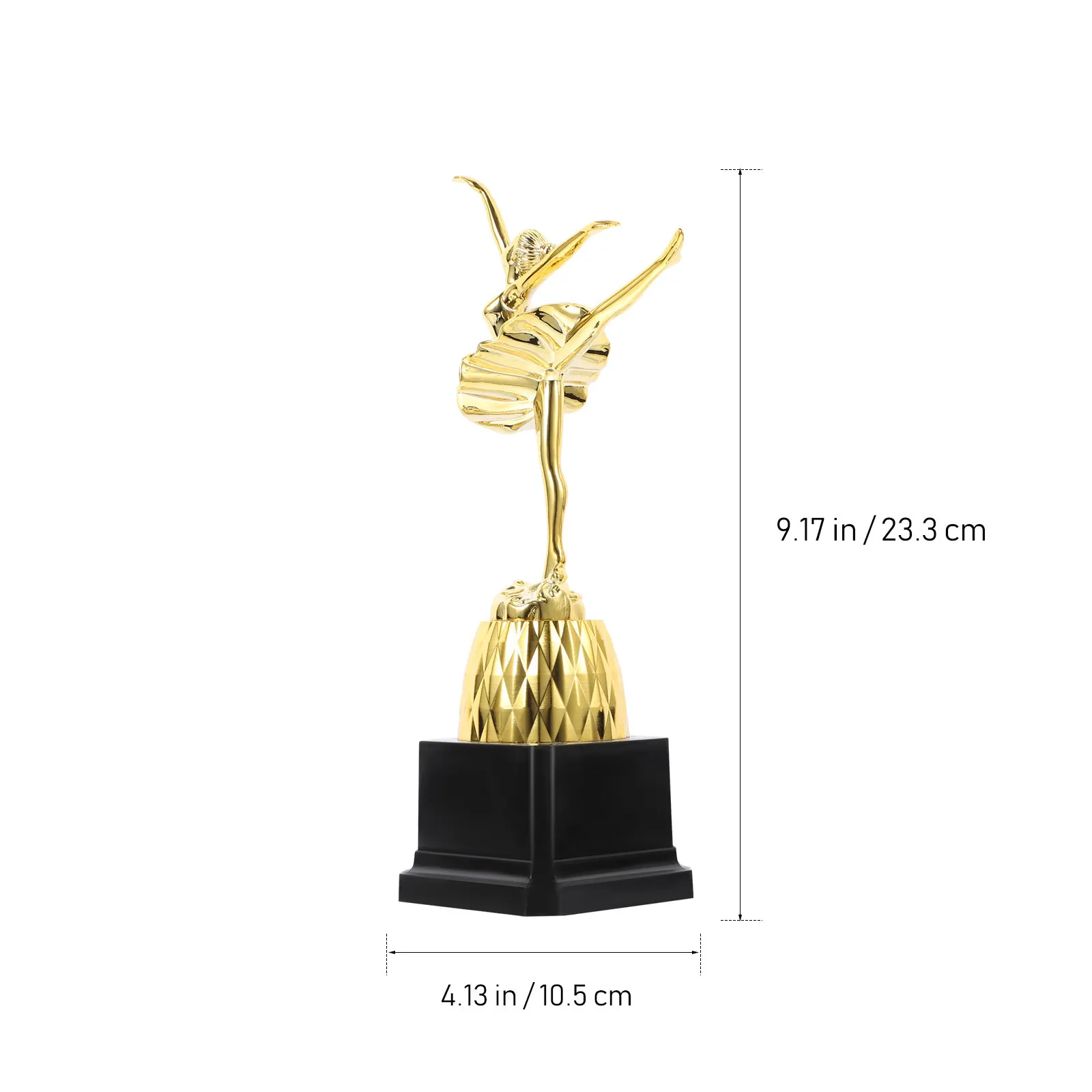 Female Ballet Trophy Dance Award Cup Kids Adults High Strength Wear Resistant Plastic Trophy for Dance Competition Winners